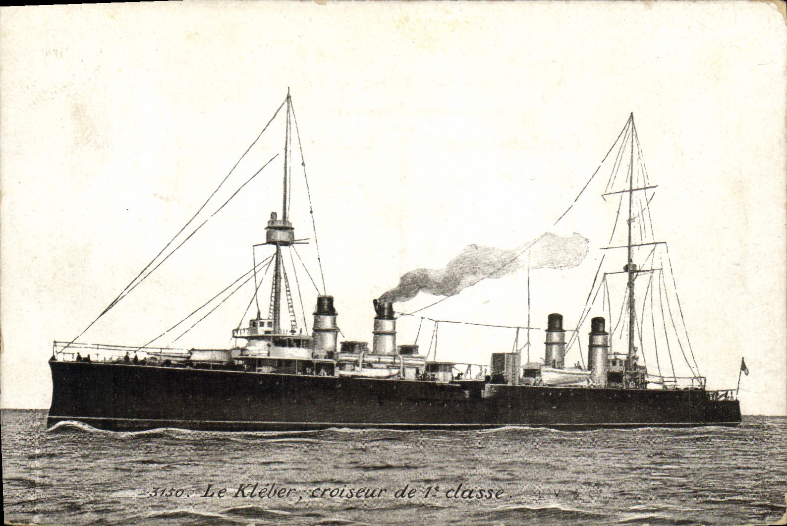 CPA Bateau Le Kleber Croiseur de 1ere classe