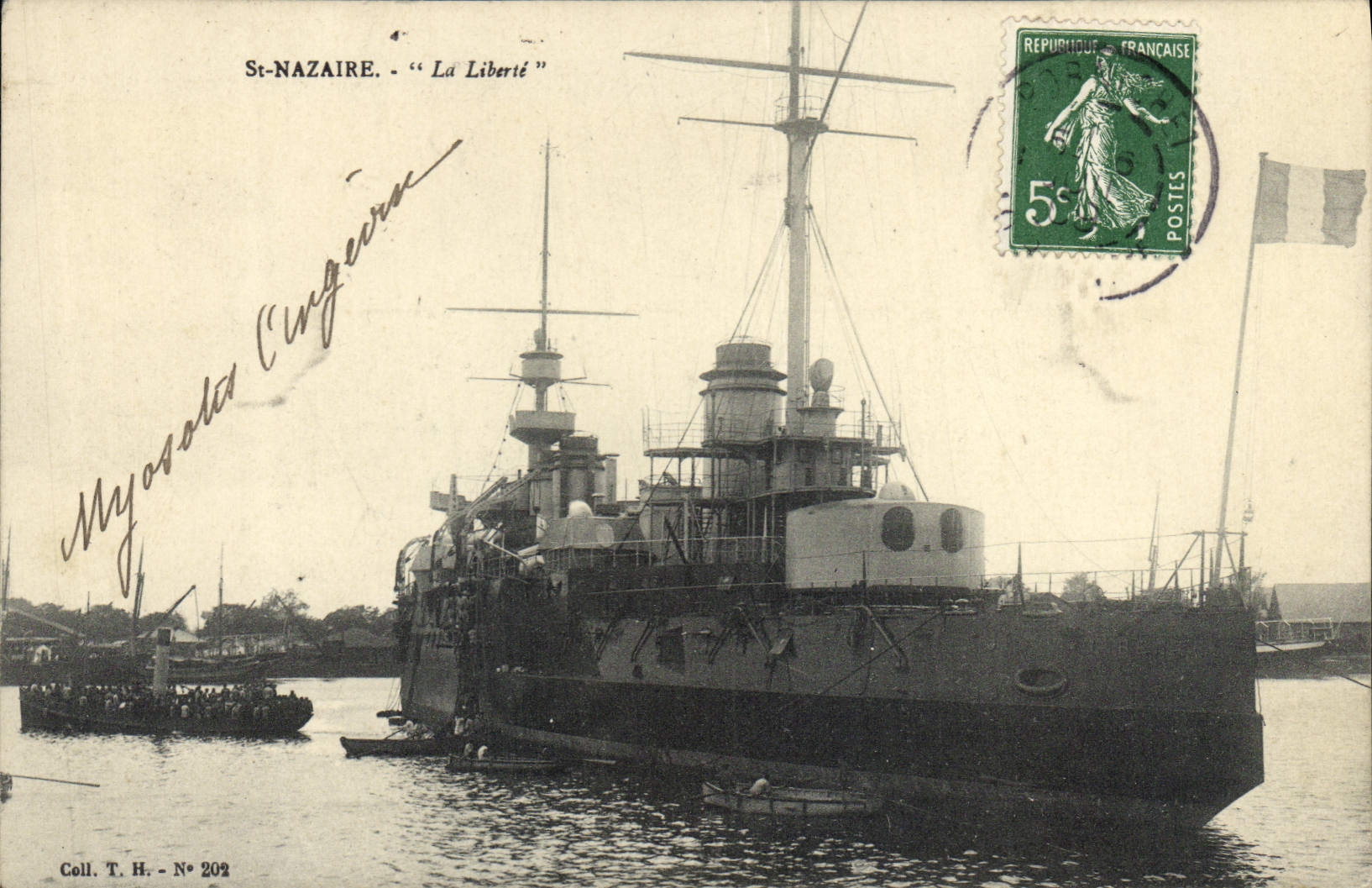 CPA Bateau St Nazaire La Liberte