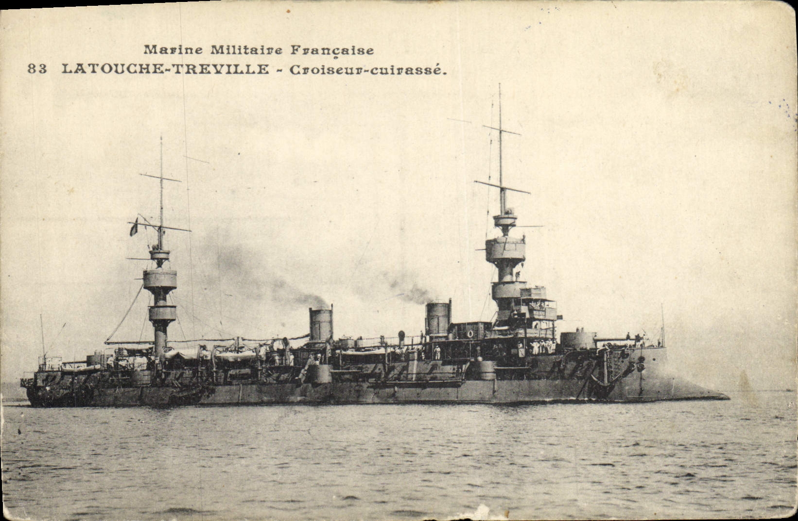 CPA Bateau Latouche Treville Croiseur Cuirasse
