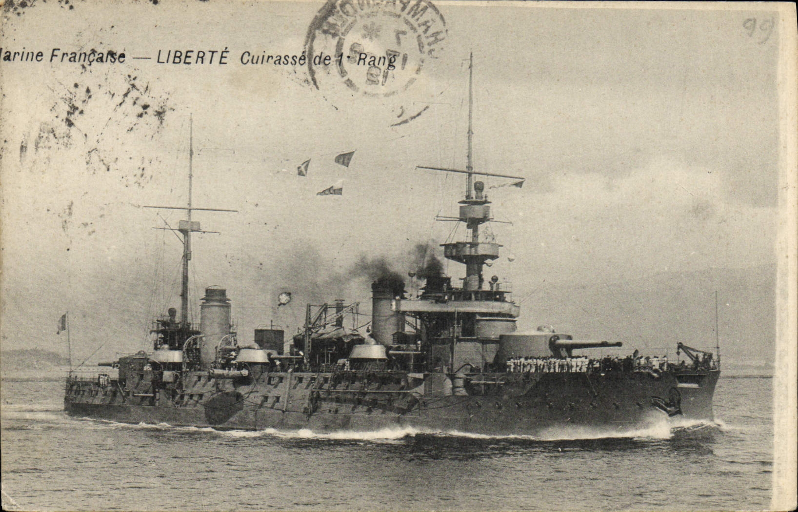 CPA Bateau Liberte Cuirasse de 1er rang 