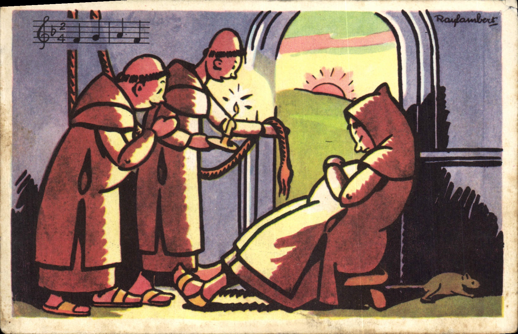 Vintage Postcard Brother Jacques