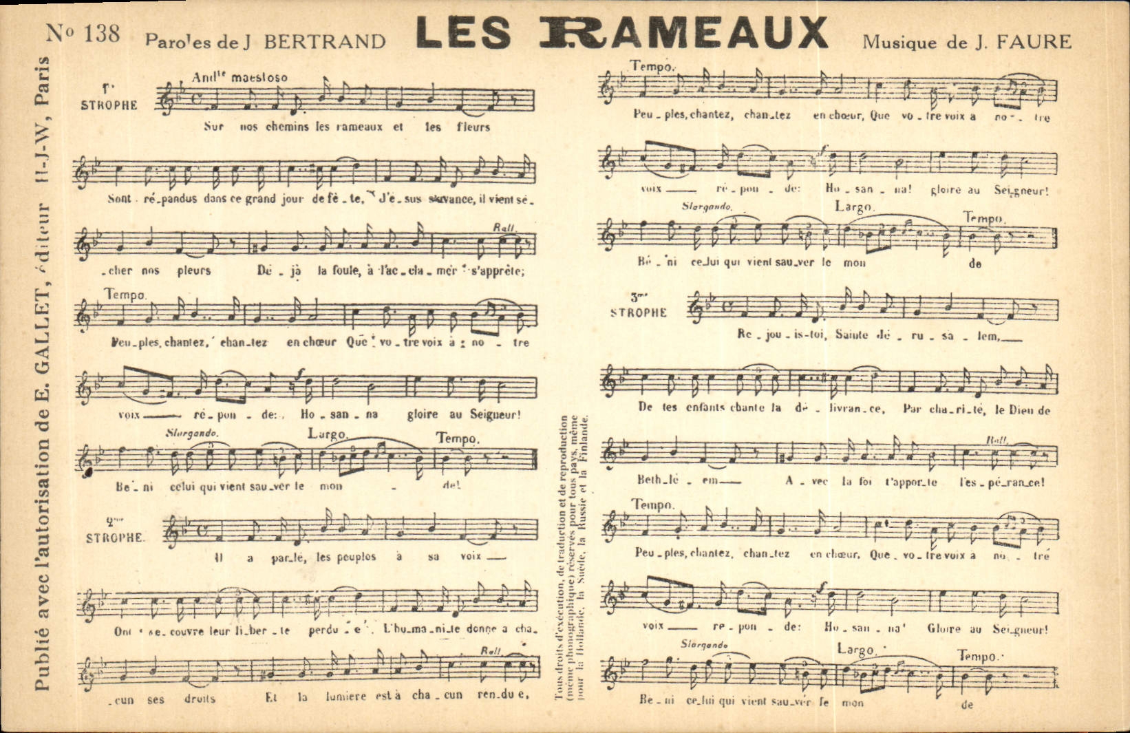 CPA Les rameaux Bertrand Faure 