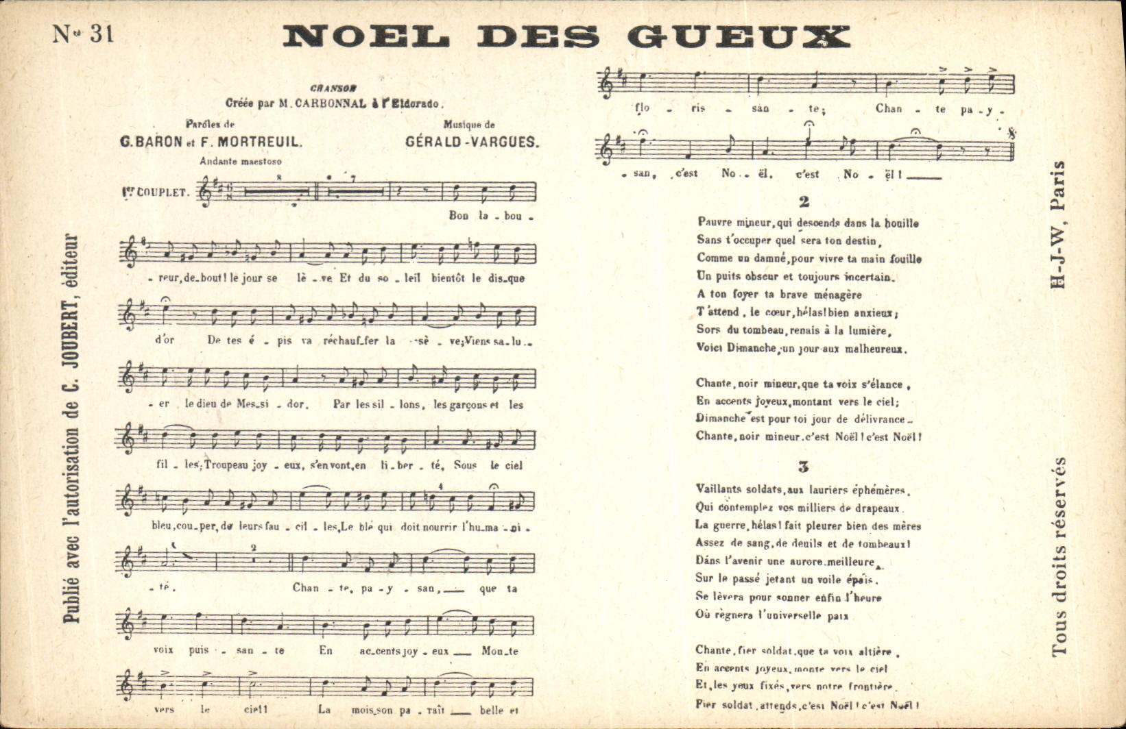 CPA Noel des Gueux Baron Mortreuil Gerald Vargues