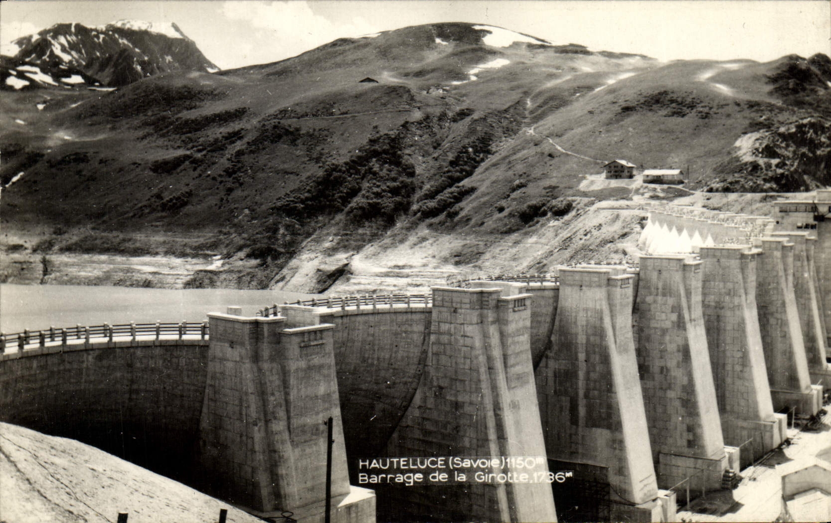 Vintage Postcard Electricity Hauteluce Stopping of Girotte