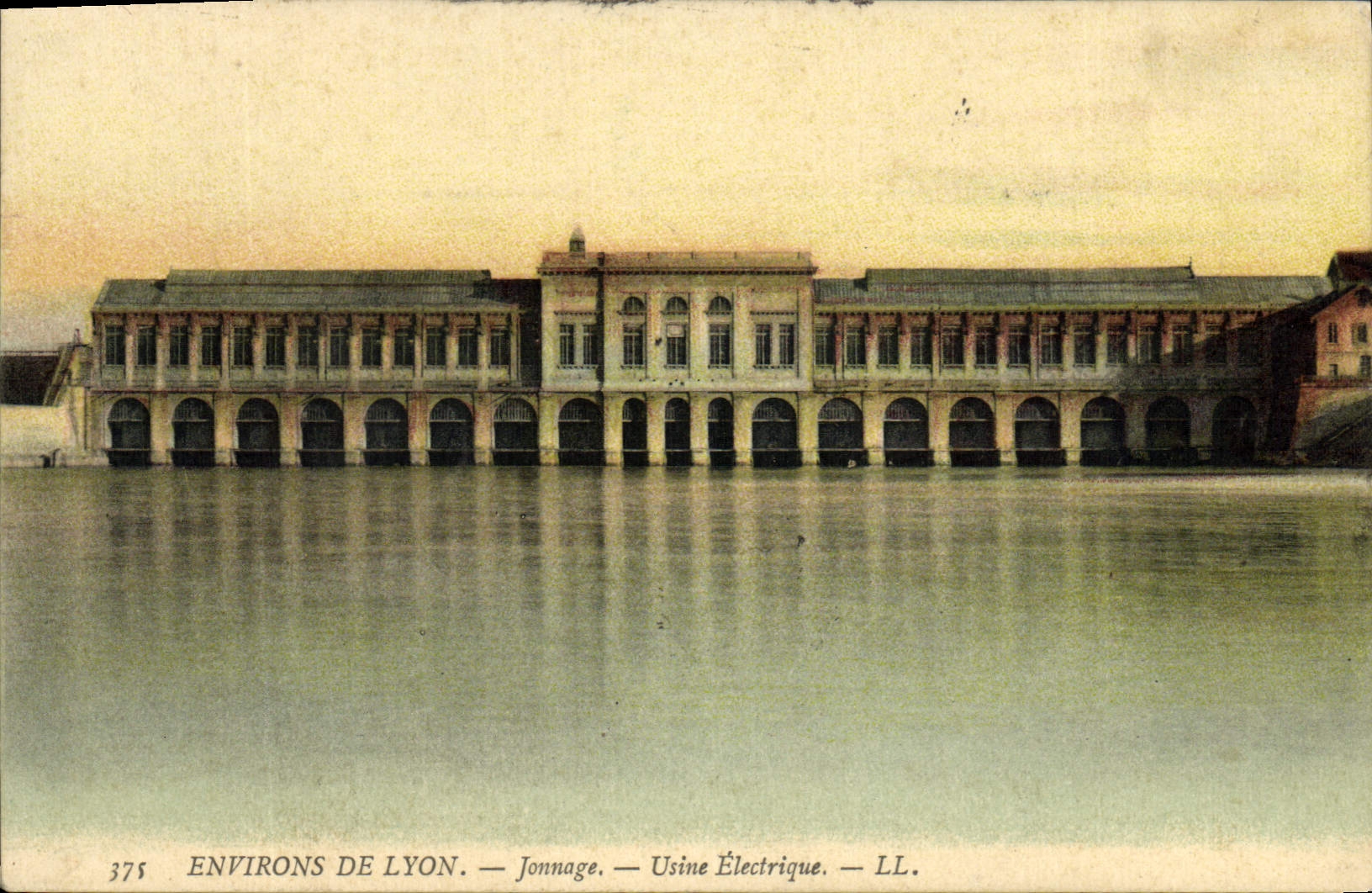 CPA Electricite Environs de Lyon Jonnage Usine electrique