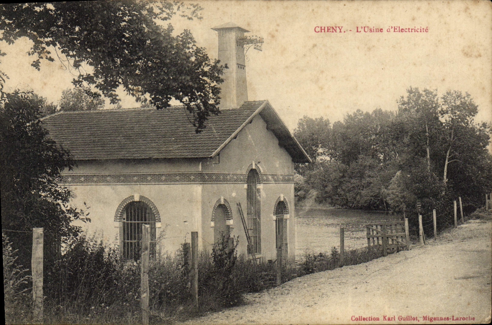 CPA Electricite Cheny L'usine d'electricite