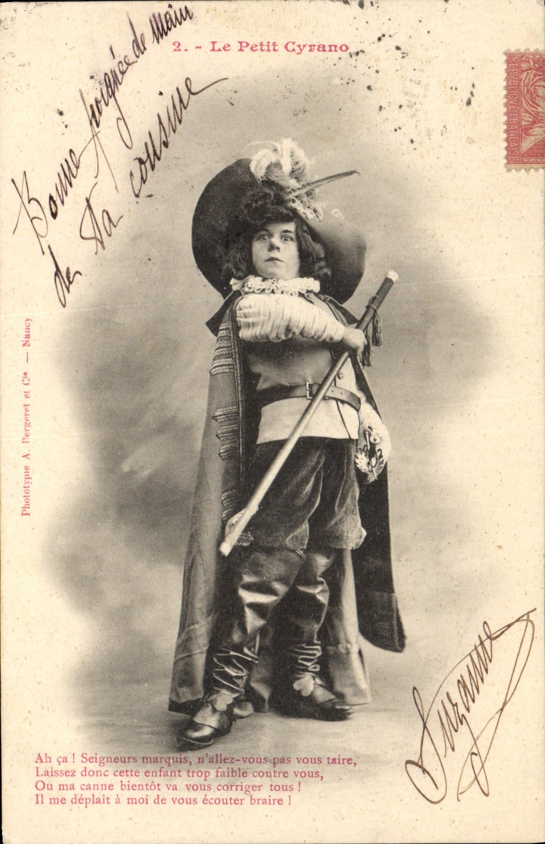 CPA Fantaisie Enfant Le Petit Cyrano