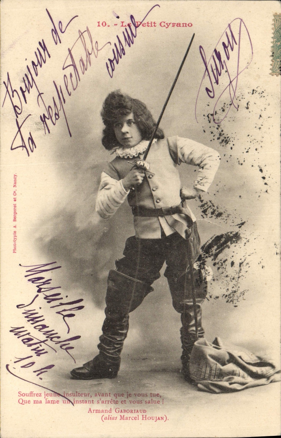 CPA Fantaisie Enfant Le Petit Cyrano