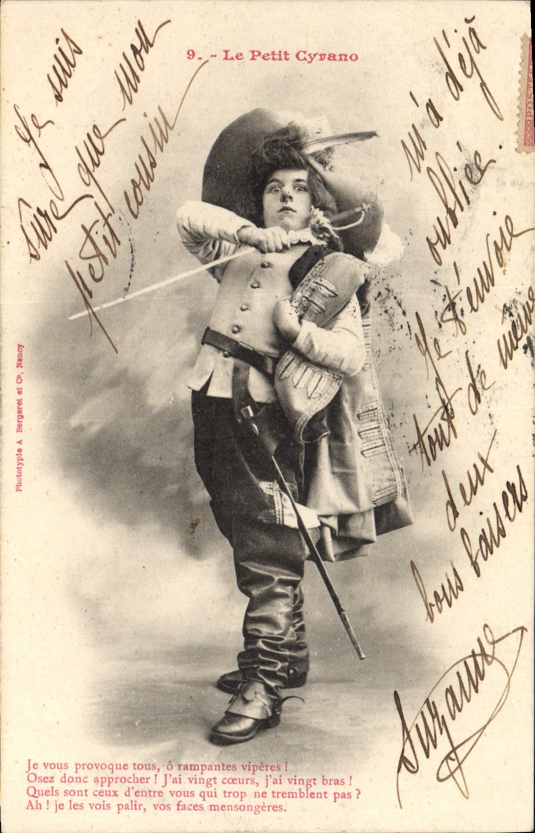 CPA Fantaisie Enfant Le Petit Cyrano