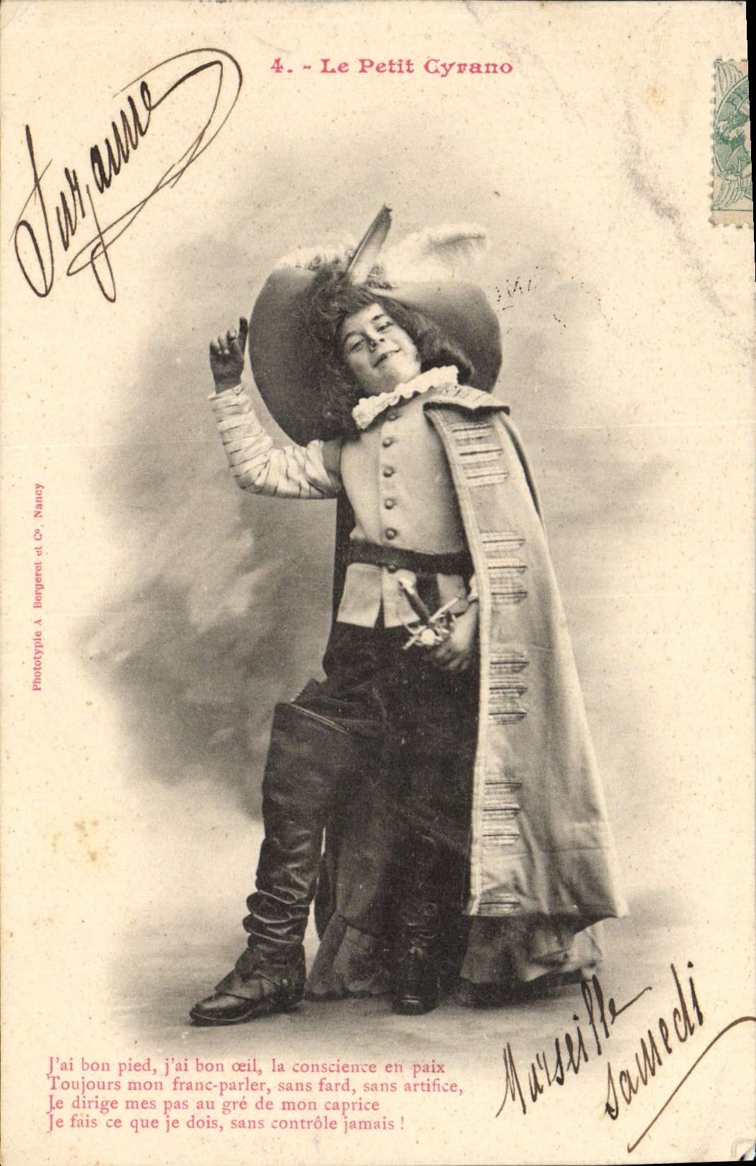 CPA Fantaisie Enfant Le Petit Cyrano