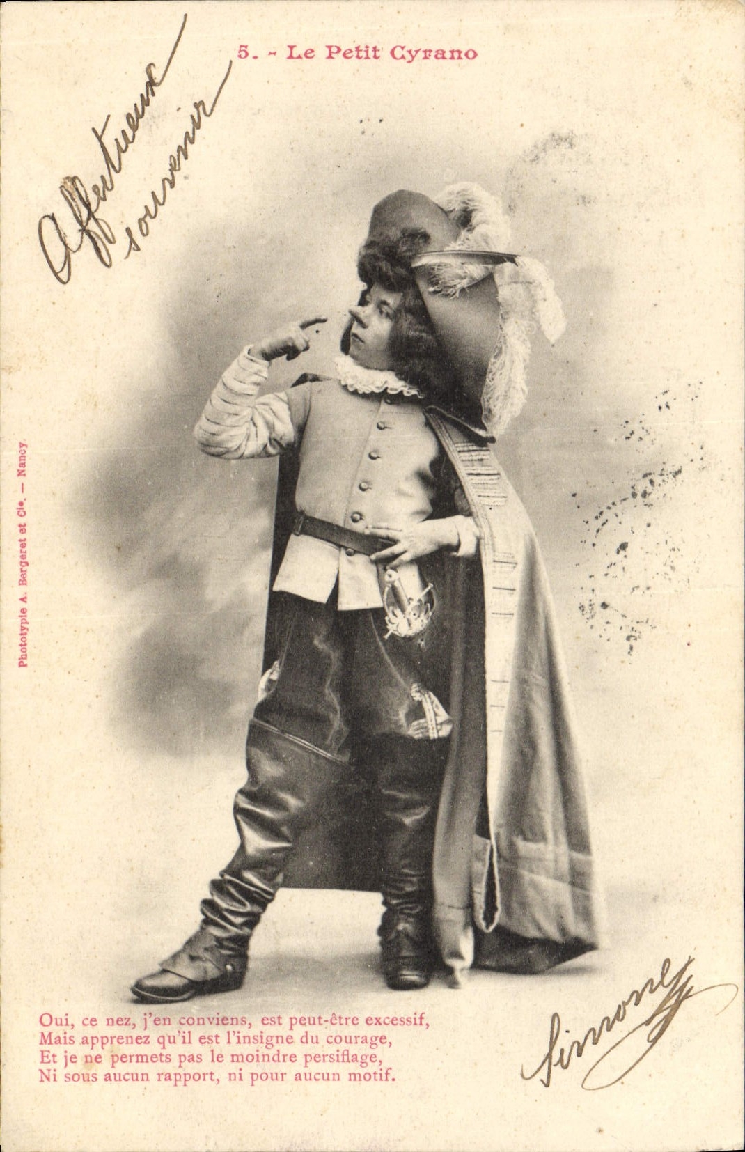 CPA Fantaisie Enfant Le Petit Cyrano 
