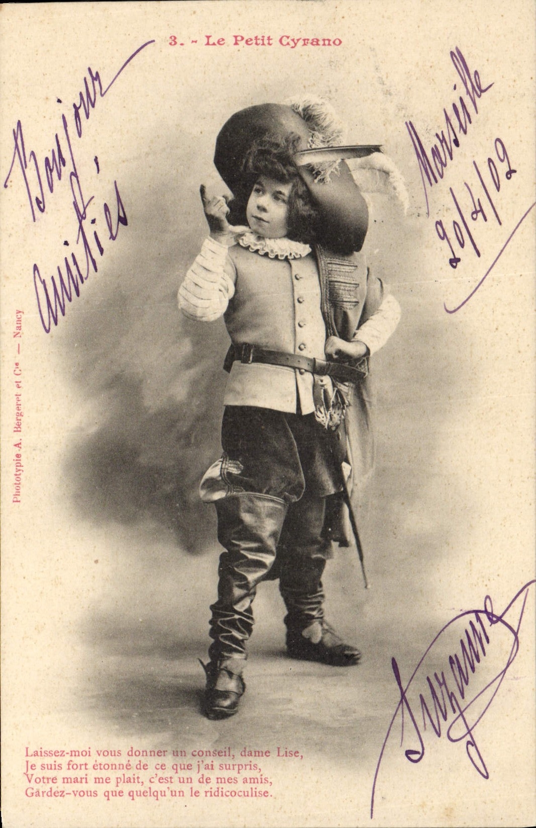 CPA Fantaisie Enfant Le Petit Cyrano