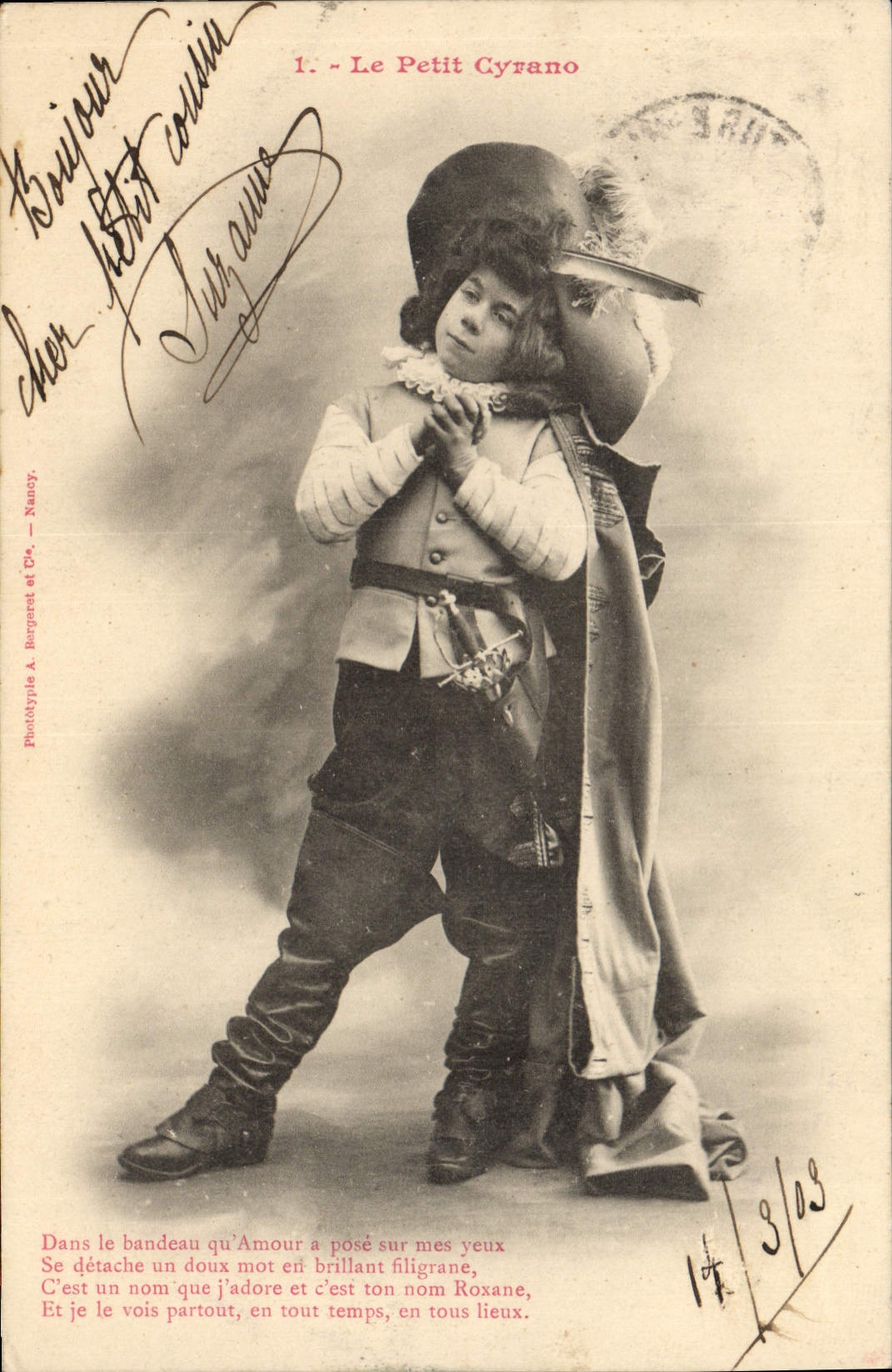 CPA Fantaisie Enfant Le Petit Cyrano