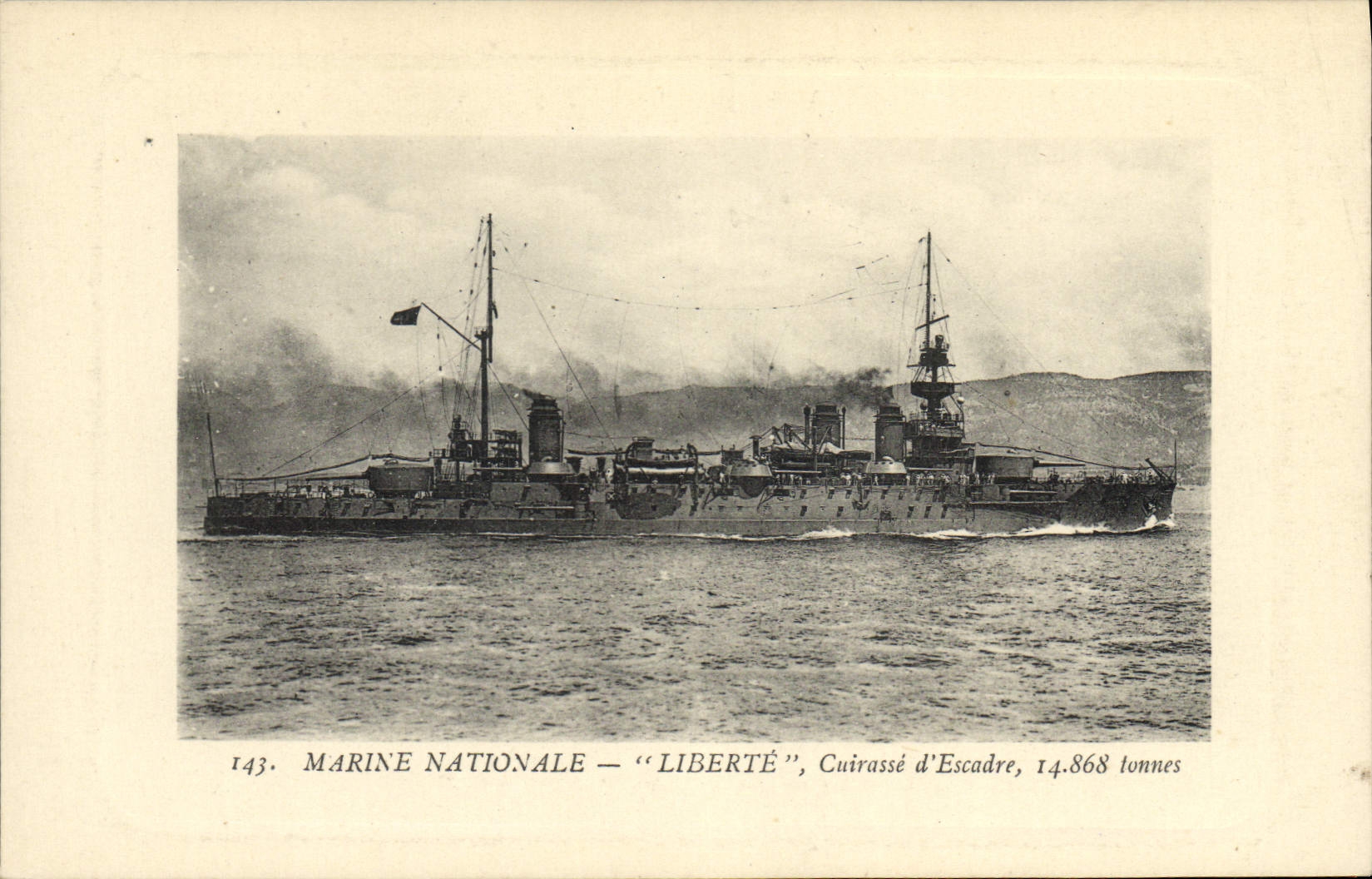 CPA Bateau Liberte Cuirasse d'escadre 
