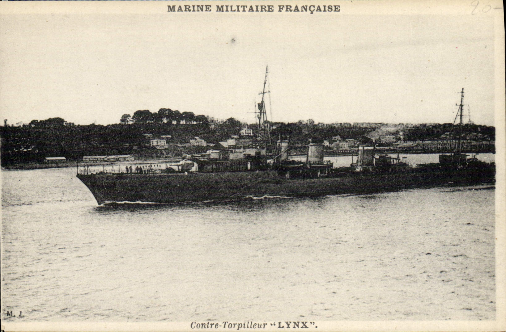 CPA Bateau Contre torpilleur Lynx 
