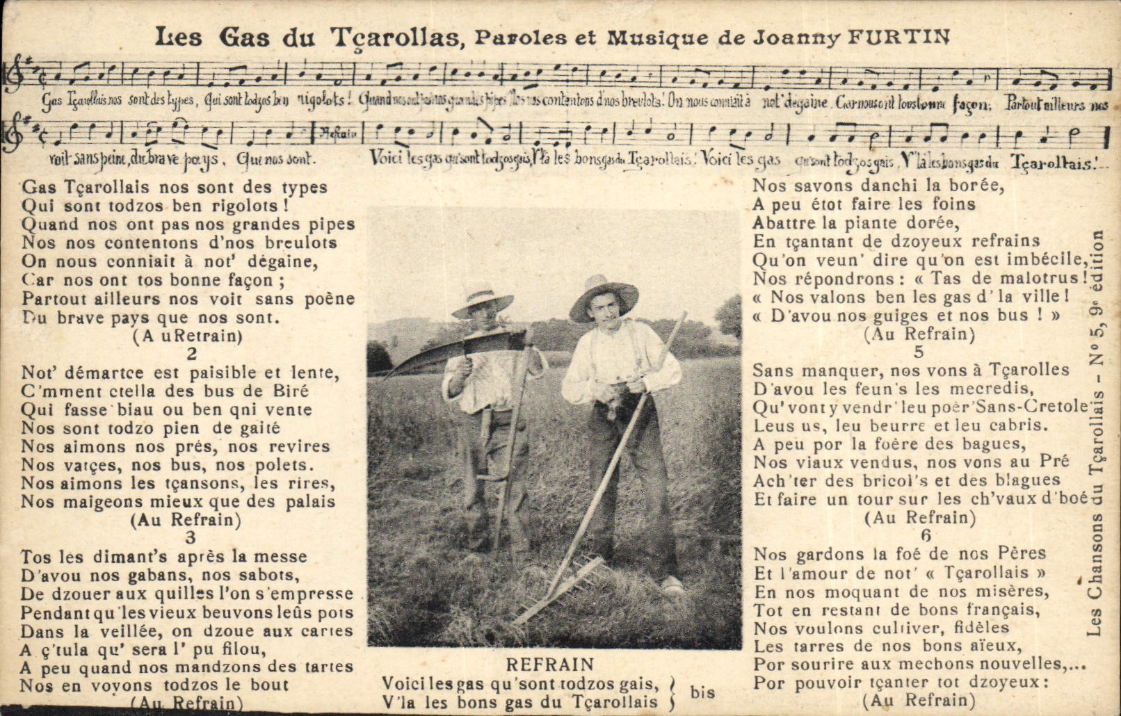 CPA Les gas du Tcarollas Joanny Furtin