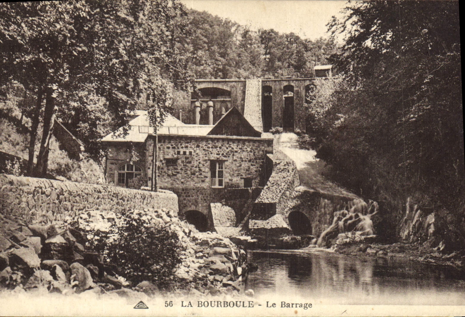 Vintage Postcard Electricity Bourboule stopping