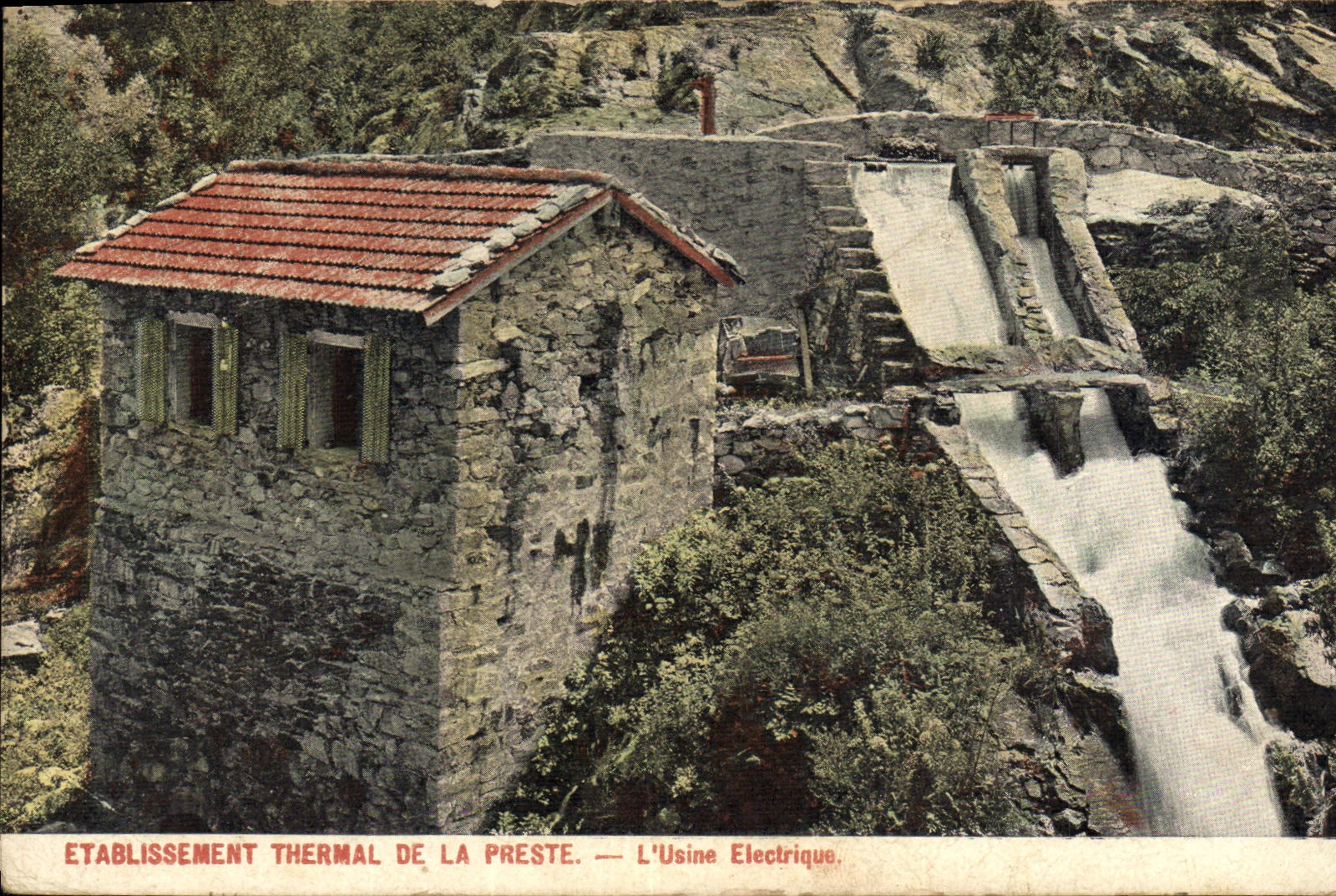 Vintage Postcard Electricity Water-cure establishment of Swift the electric factory