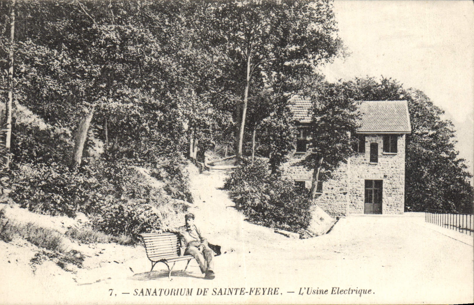 Postal Electricidad Sanatorio de Santo Feyre la fábrica eléctrica
