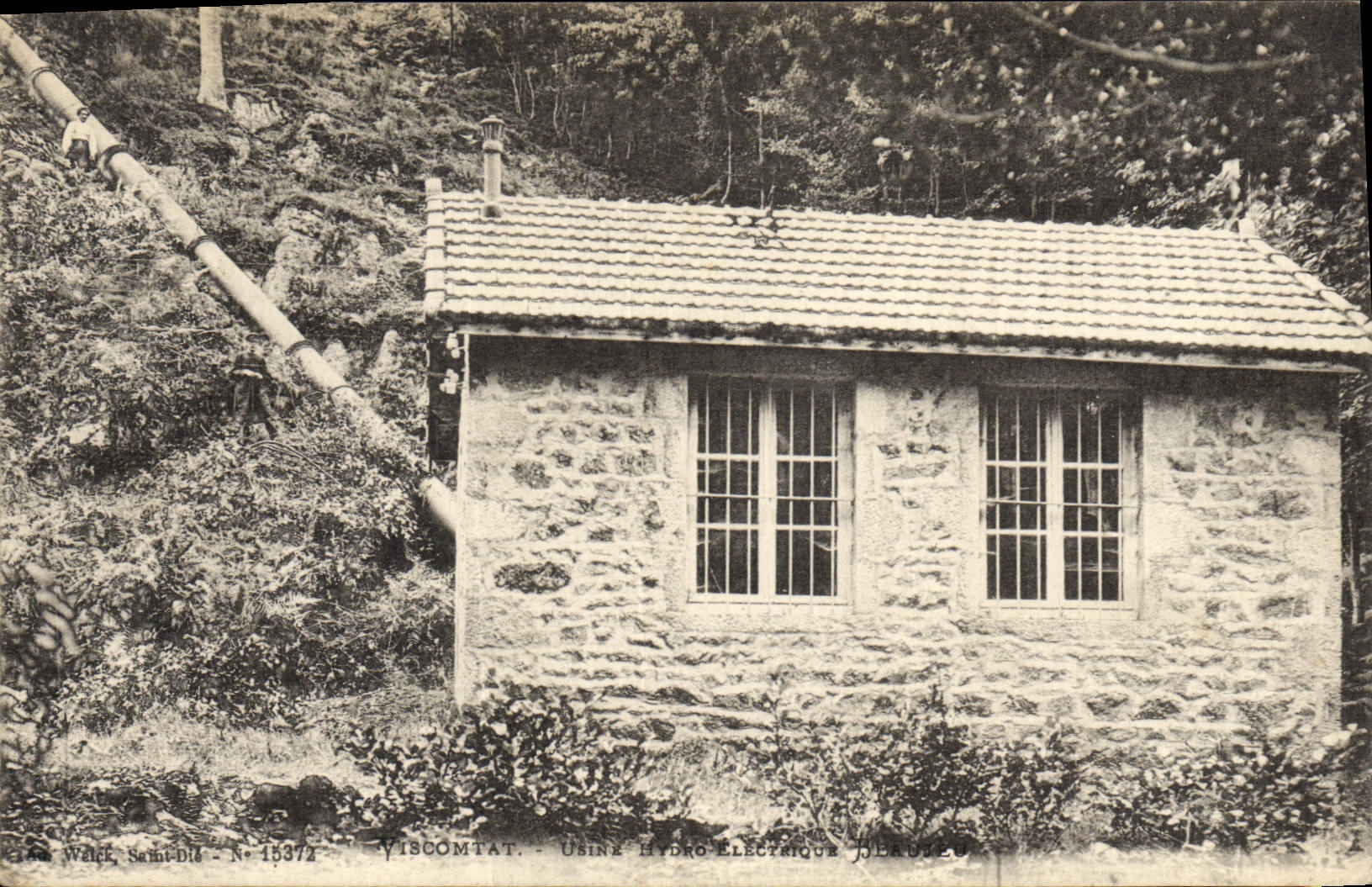 Vintage Postcard Electricite Viscomtat Machines hydro electric