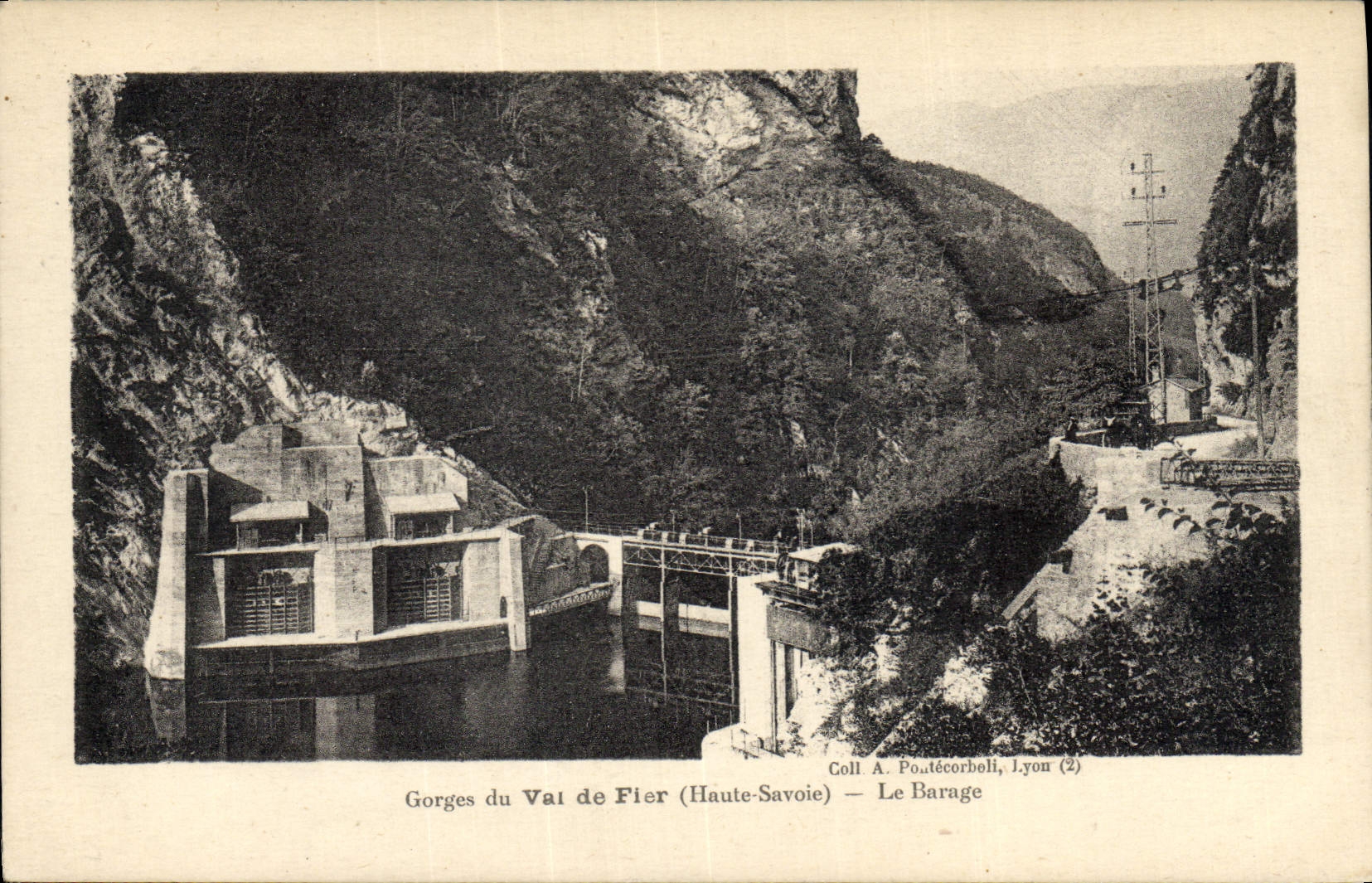 CPA Electricite Gorges du Val de Fier Le barage Barrage