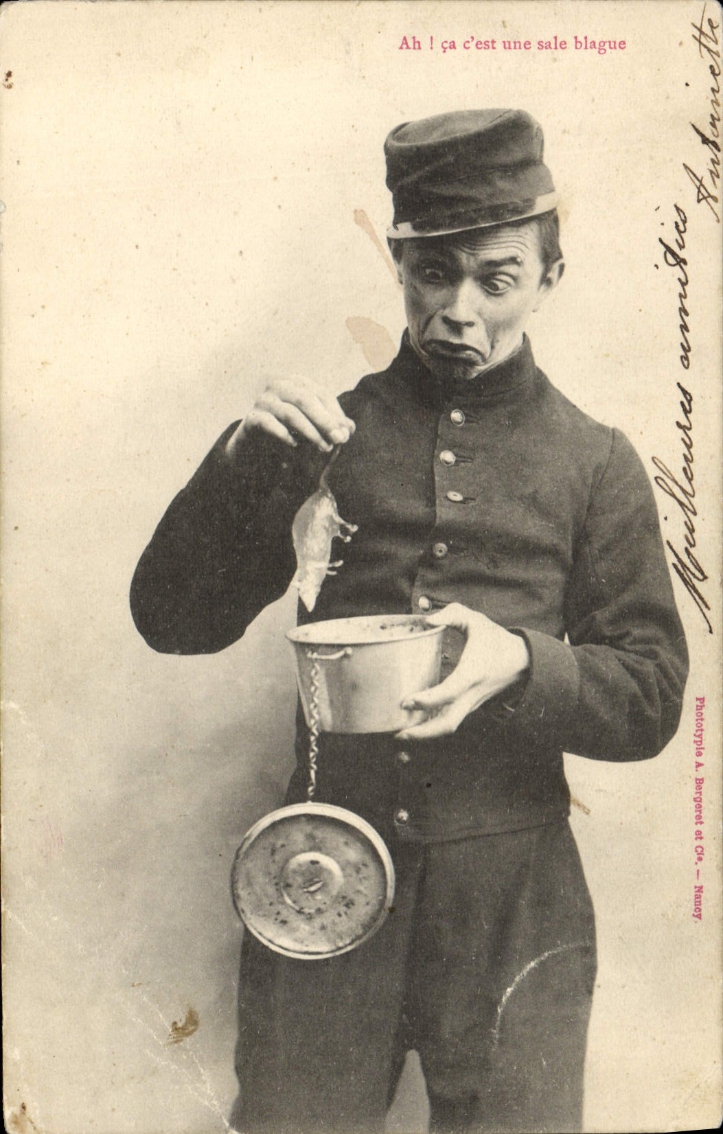 Postal Fantasia Militaria Ratón