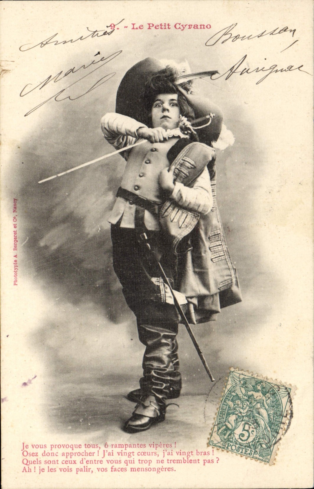 CPA Fantaisie Enfant Le Petit Cyrano