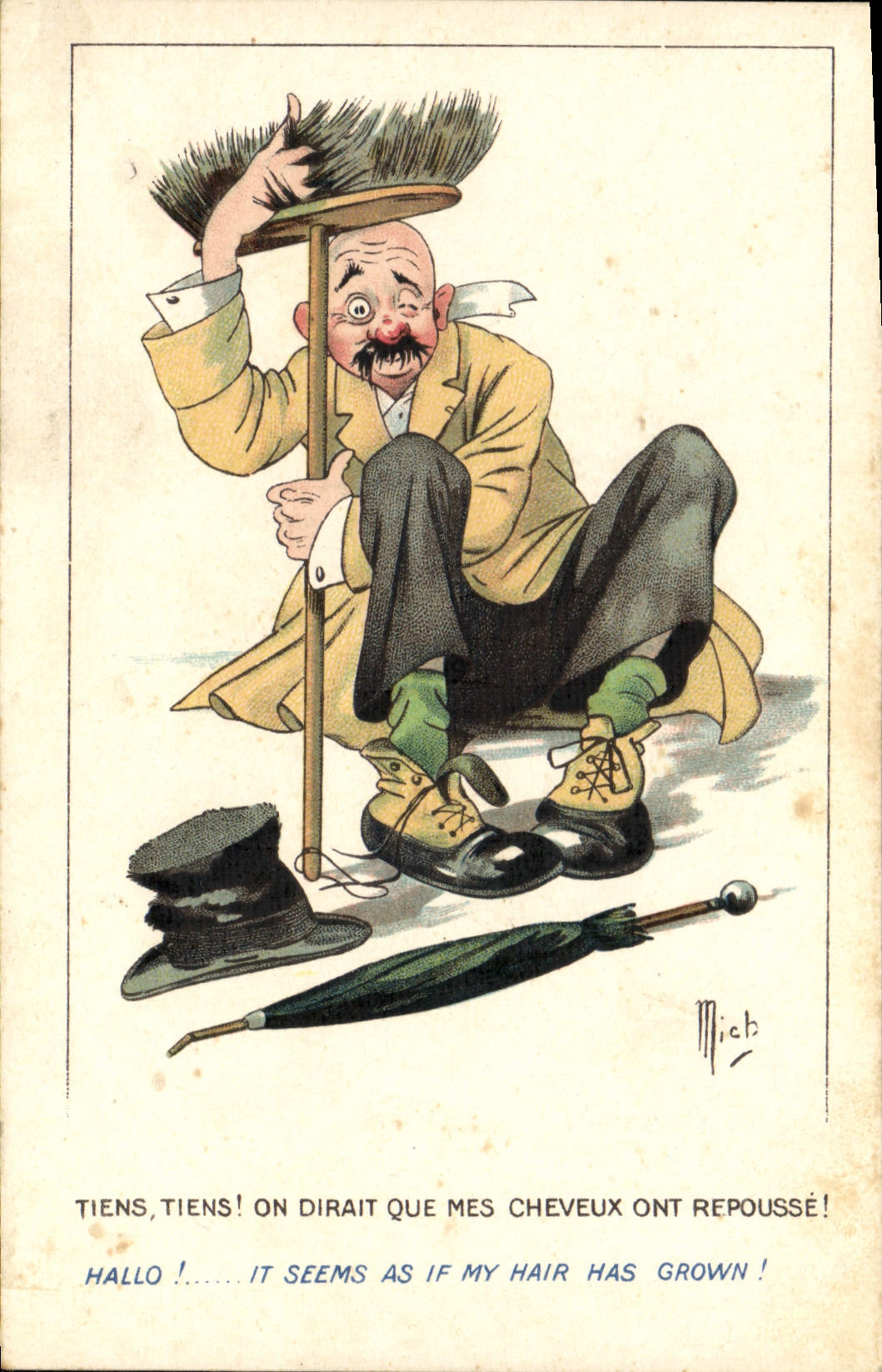 Vintage Postcard Fantasy Mich Illustrator