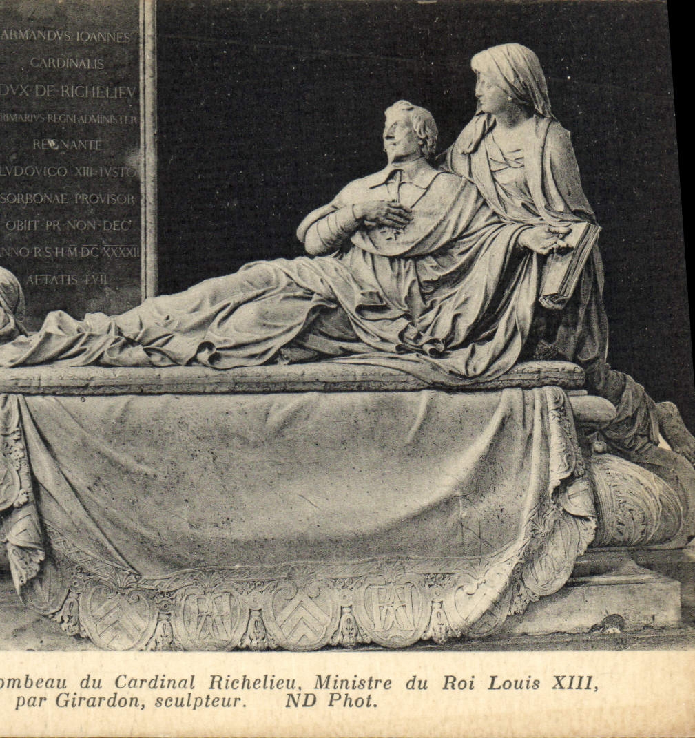CPA Paris Eglise de la Sorbonne Tombeau du cardinal Richelieu Ministre du roi Louis XIII 