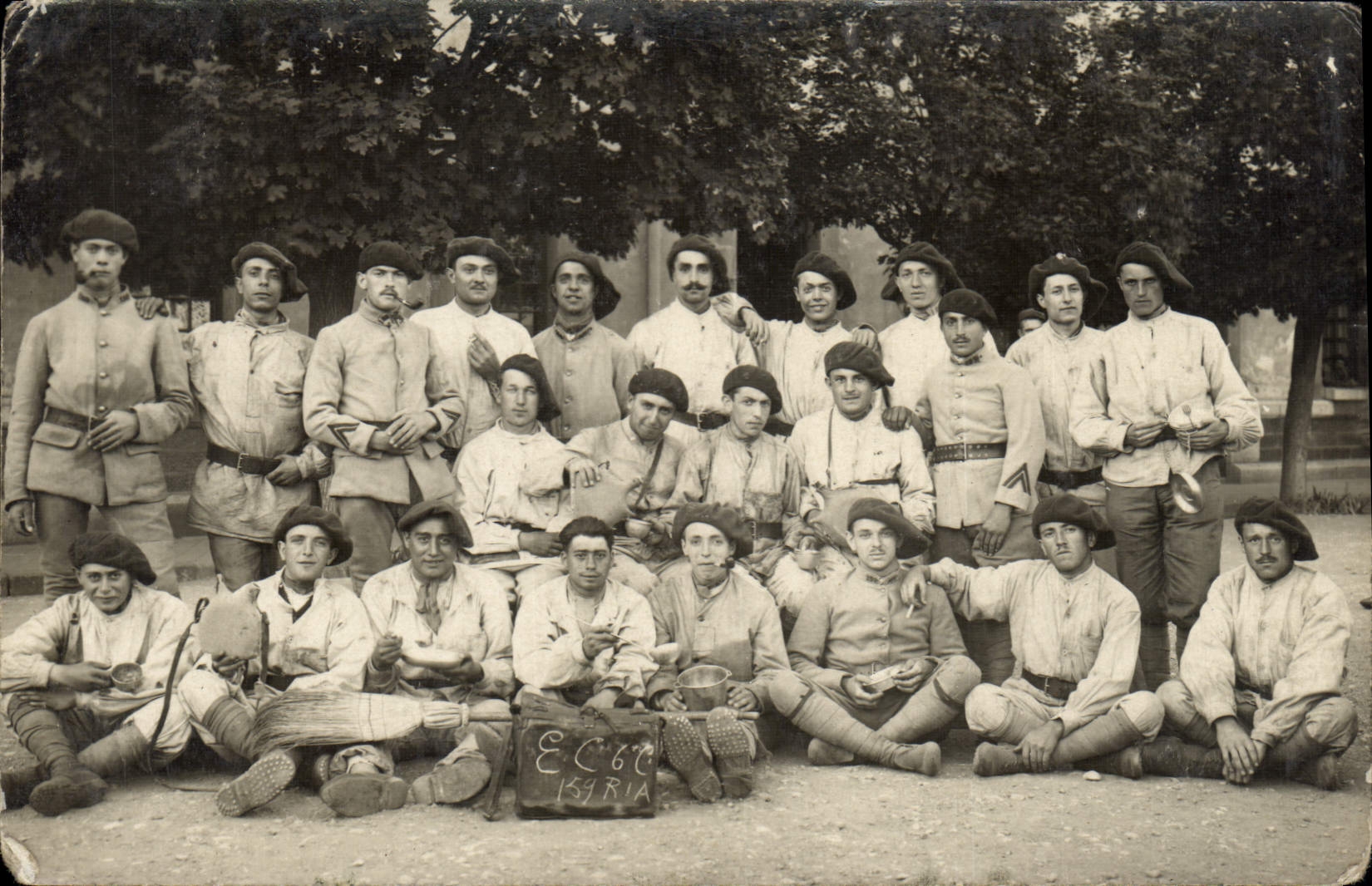 CARTE PHOTO Briancon 1924 Militaria Chasseurs alpins 