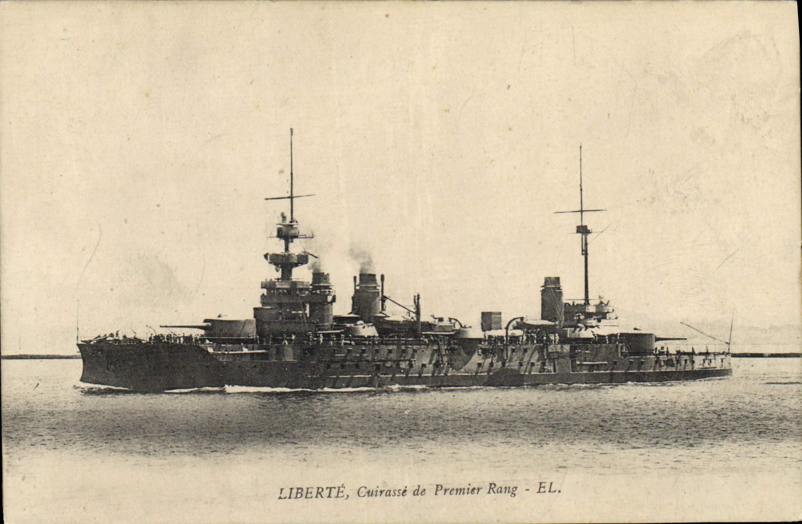 Vintage Postcard Bateau Freedom Armours of First rank