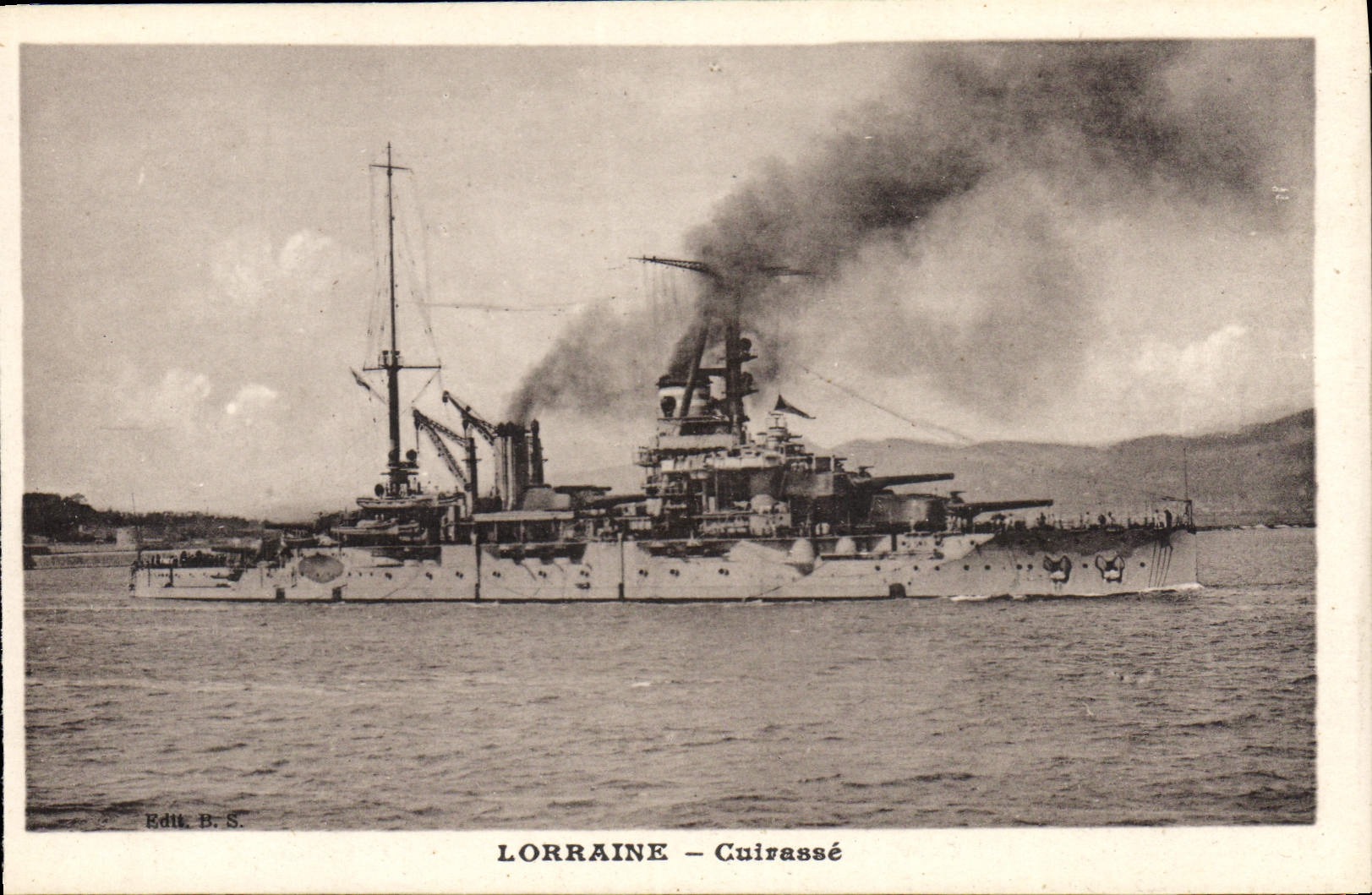 CPA Bateau Lorraine Cuirasse