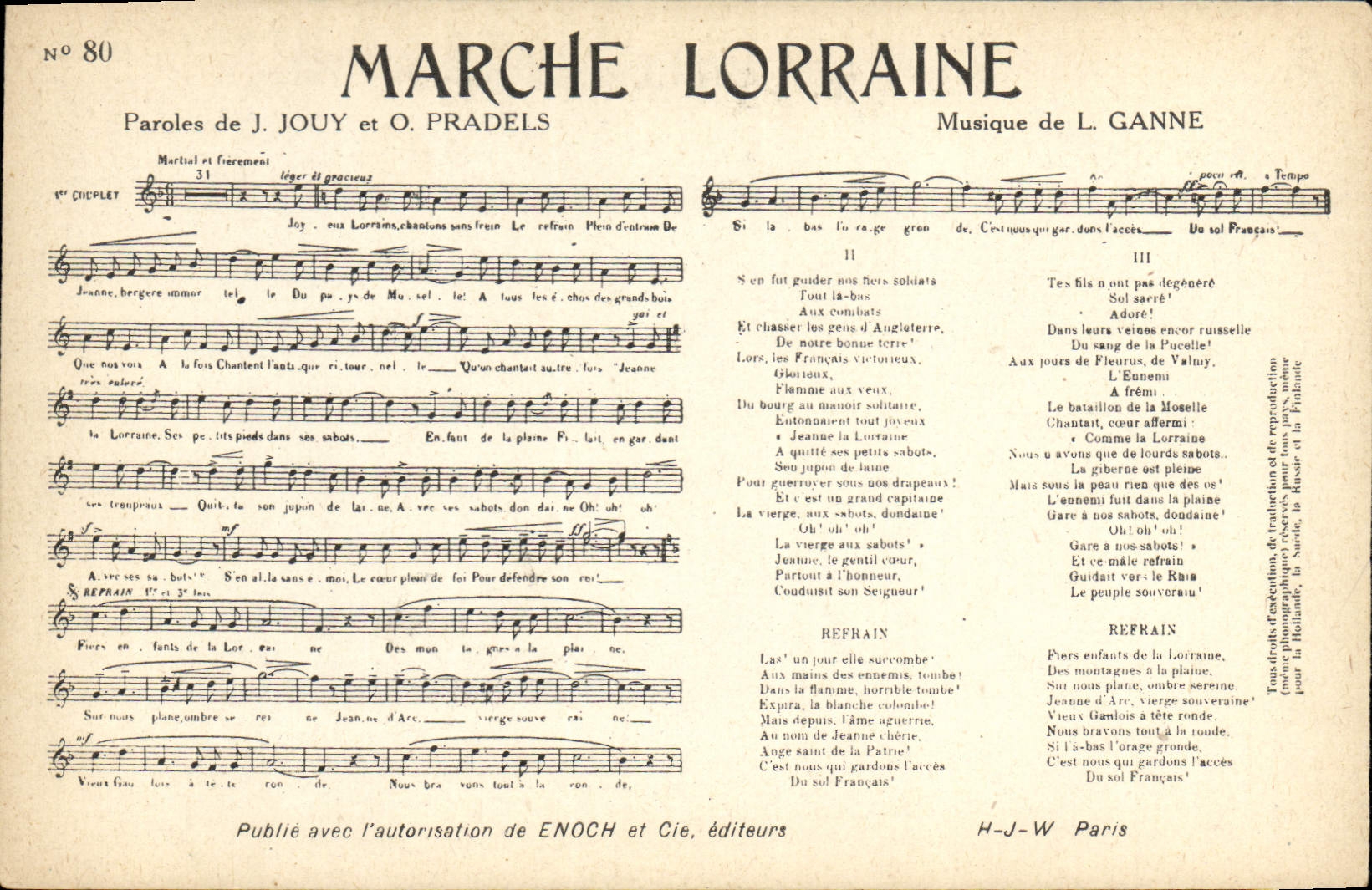 CPA Marche lorraine Jouy Pradels Ganne