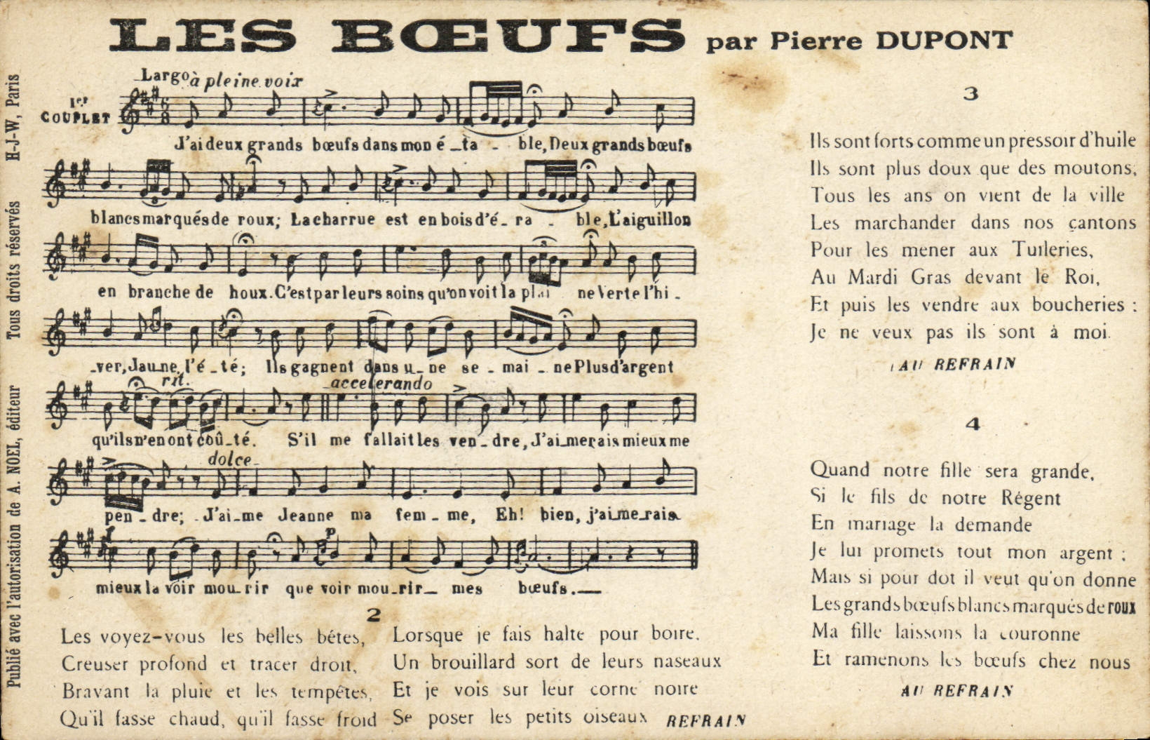 CPA Les boeufs Pierre Dupont 