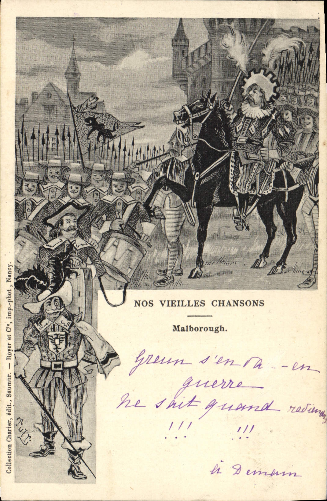 Vintage Postcard Malbourough