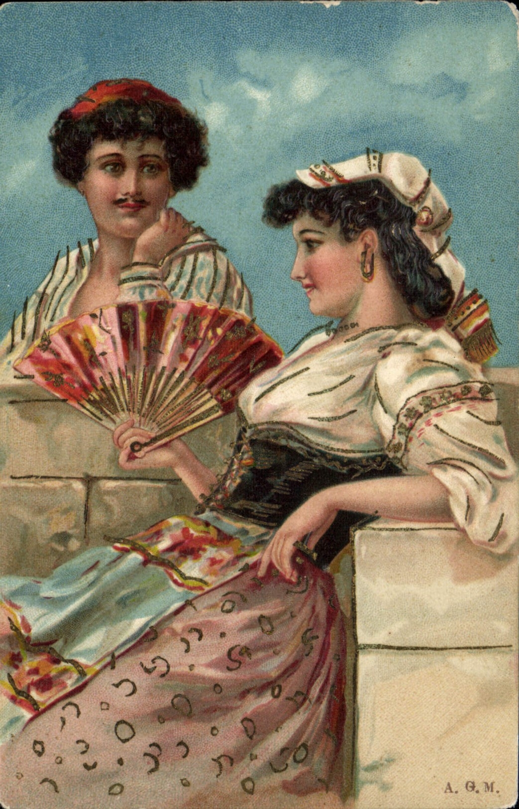 Vintage Postcard Fantasy Women Range