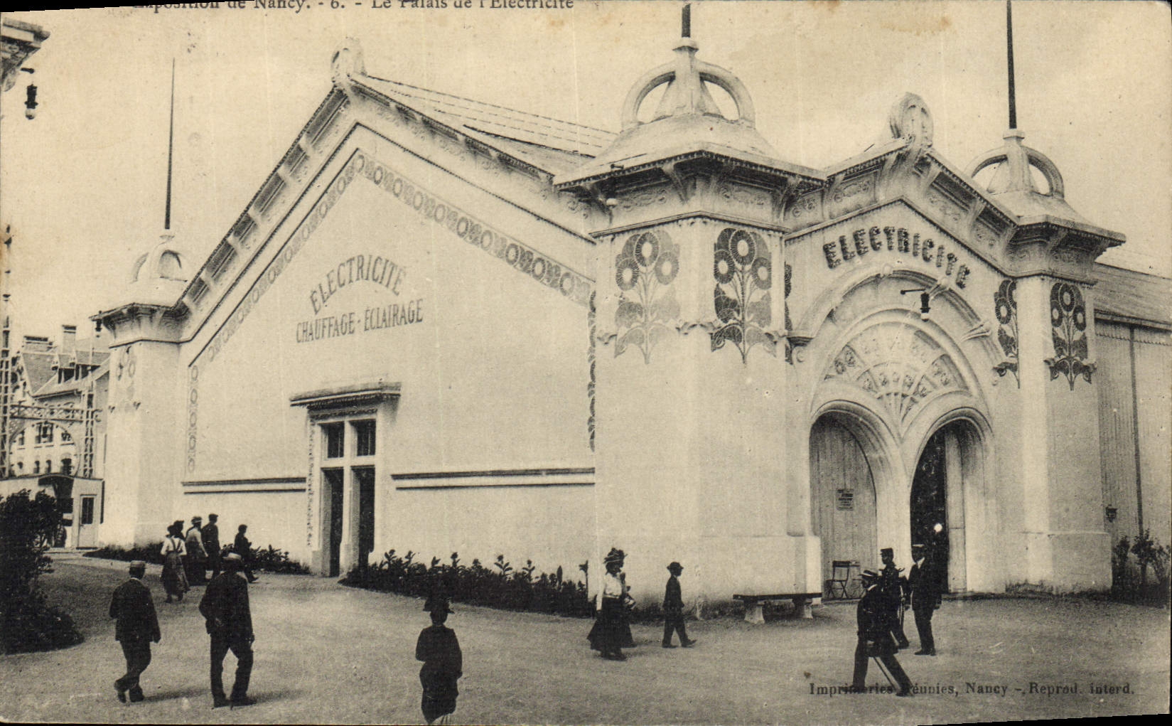 Vintage Postcard Nancy Electricity Heating Lighting