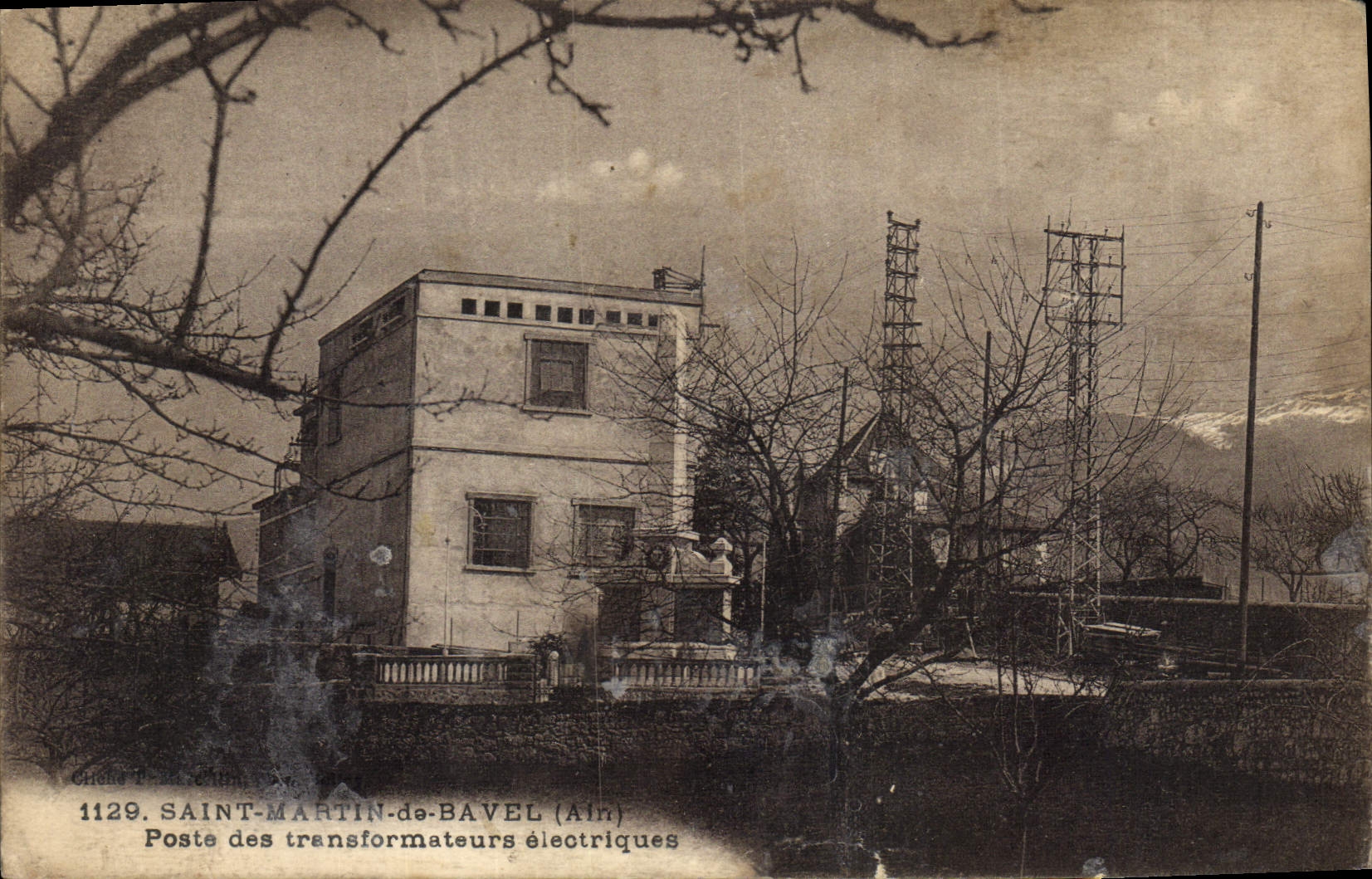 CPA Saint Martin de Bavel Poste de transformateurs electriques Electricite