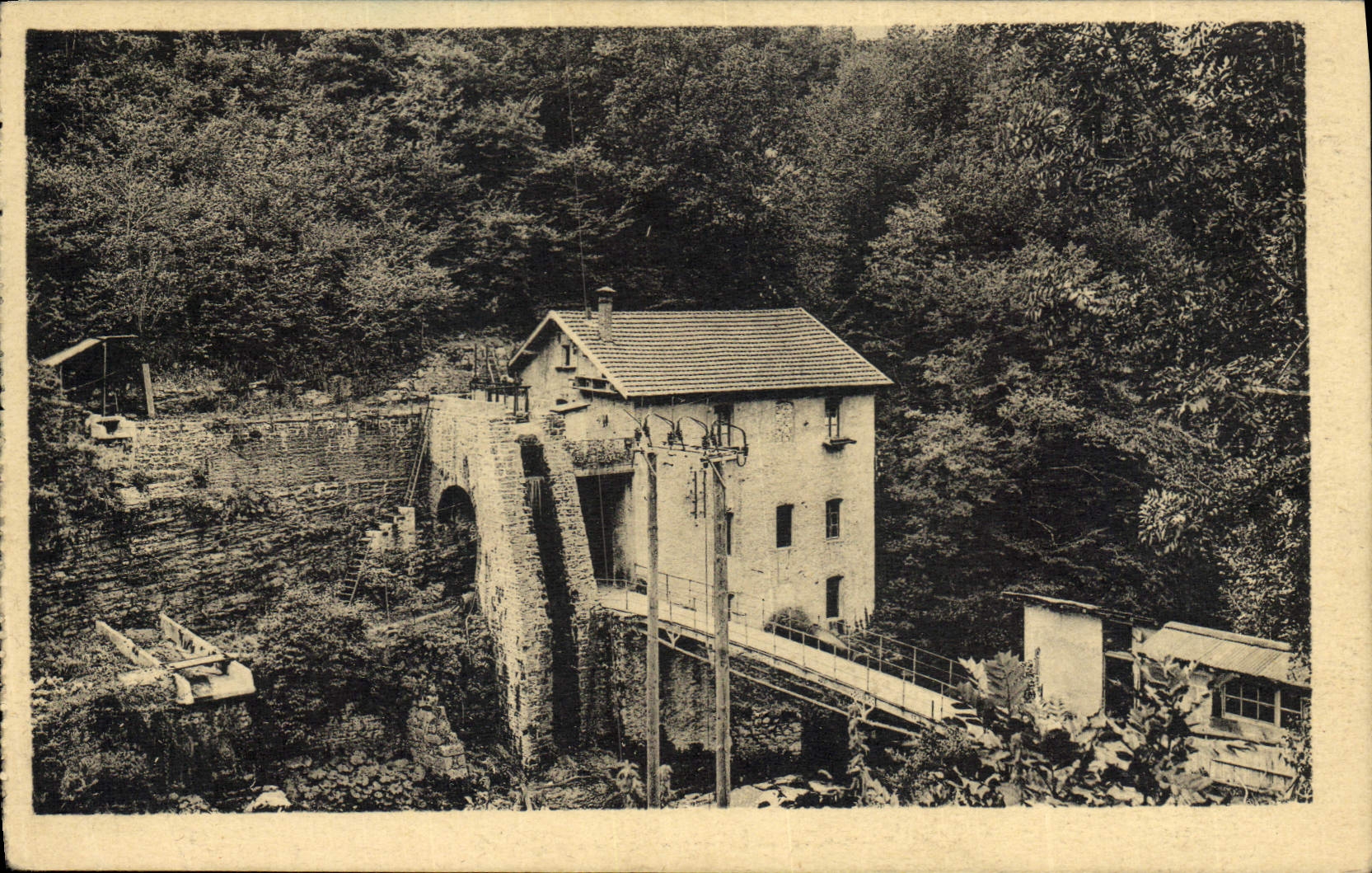 Vintage Postcard Surroundings of Hauteville Lompnes the electric factory of Tenay