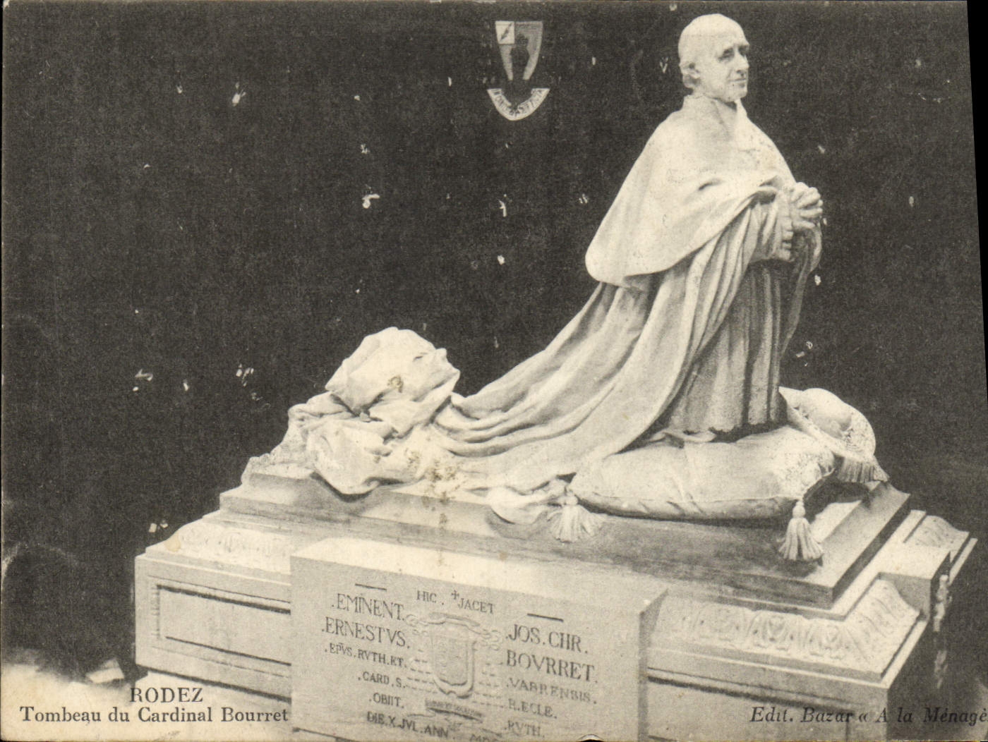 CPA Rodez Tombeau du Cardinal Bourret