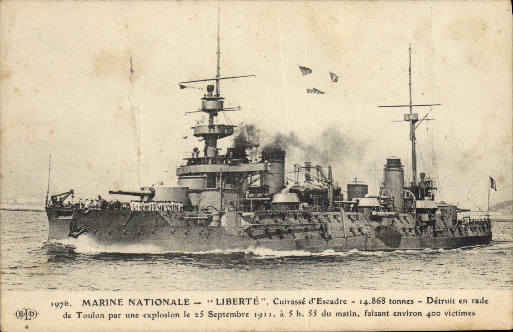 CPA Bateau Liberte Cuirasse d'escadre