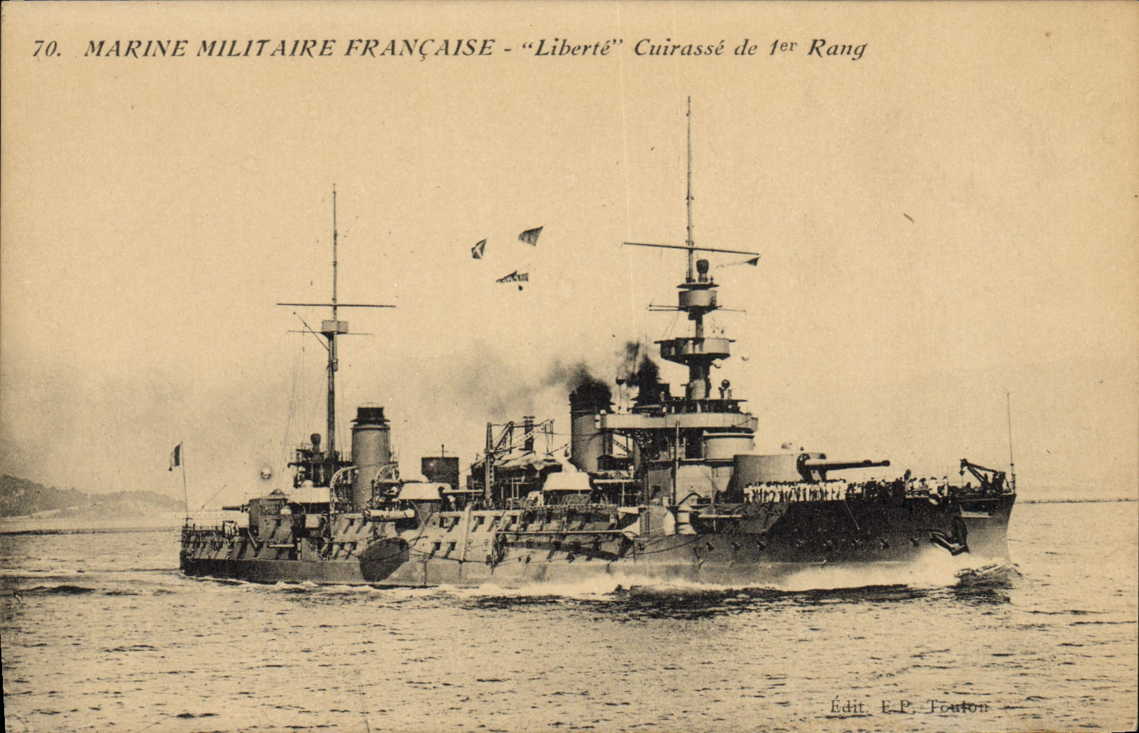 CPA Bateau Liberte Cuirasse de 1er rang