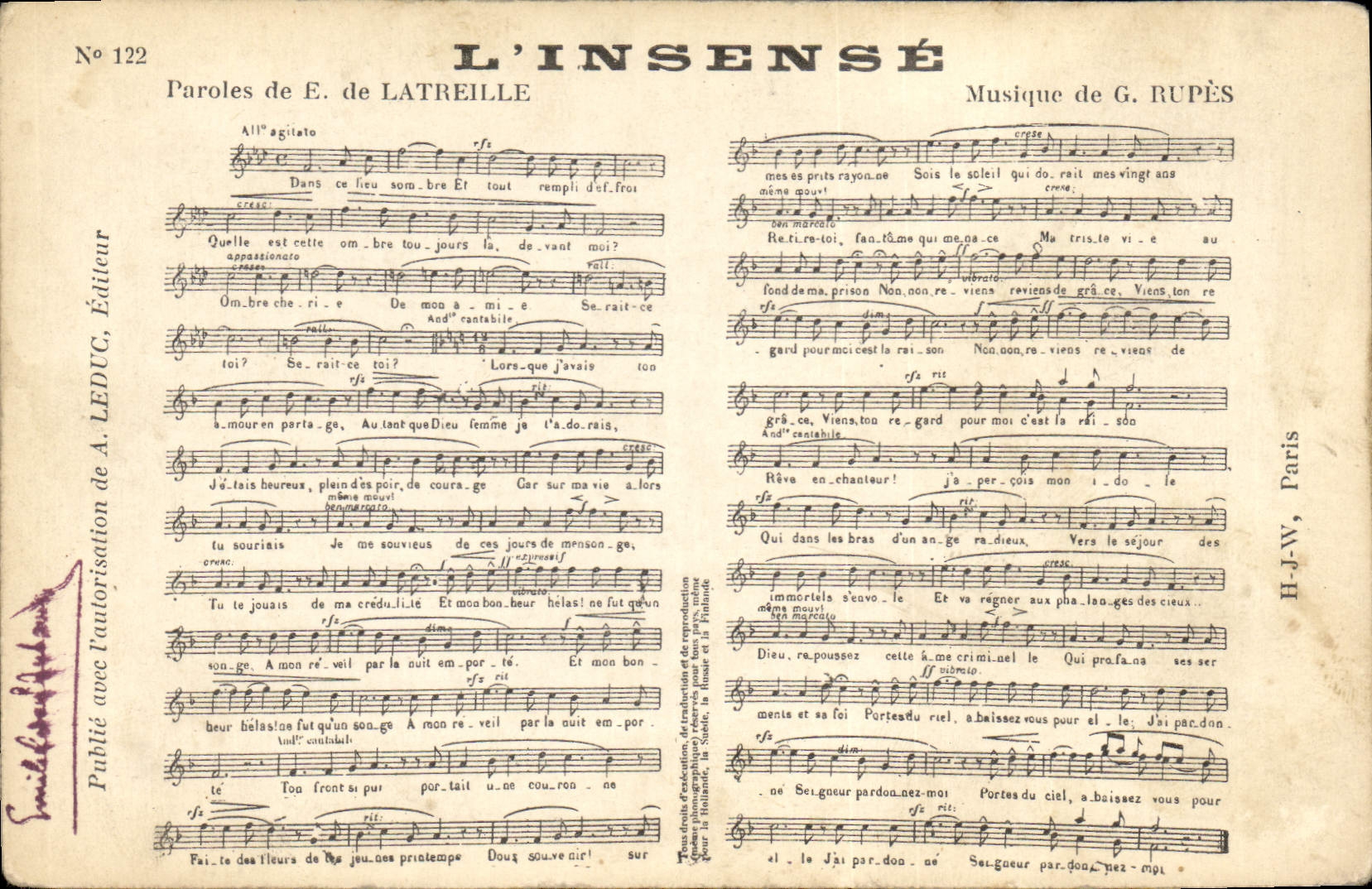CPA L'insense Latreille Rupes