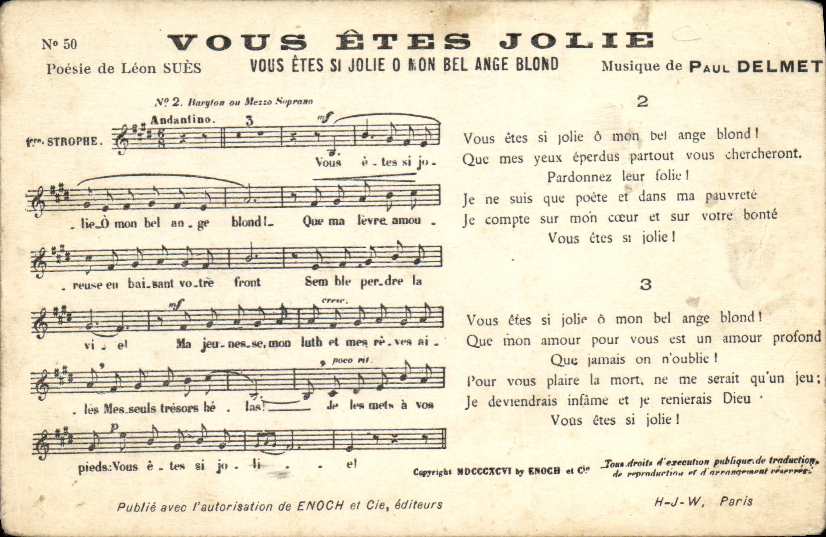 Vintage Postcard You are pretty Paul Delmet