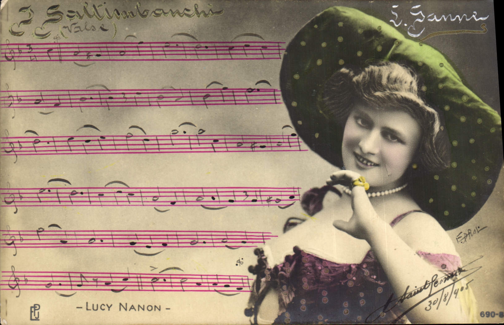 Vintage Postcard Lucy Nanon