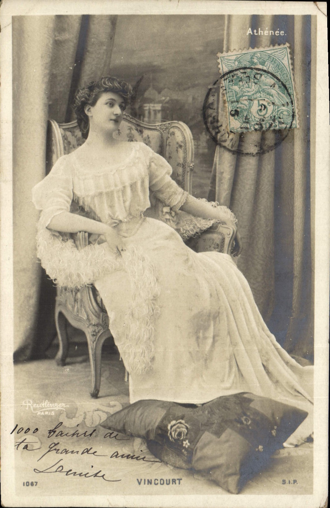 Vintage Postcard Vincourt Theater