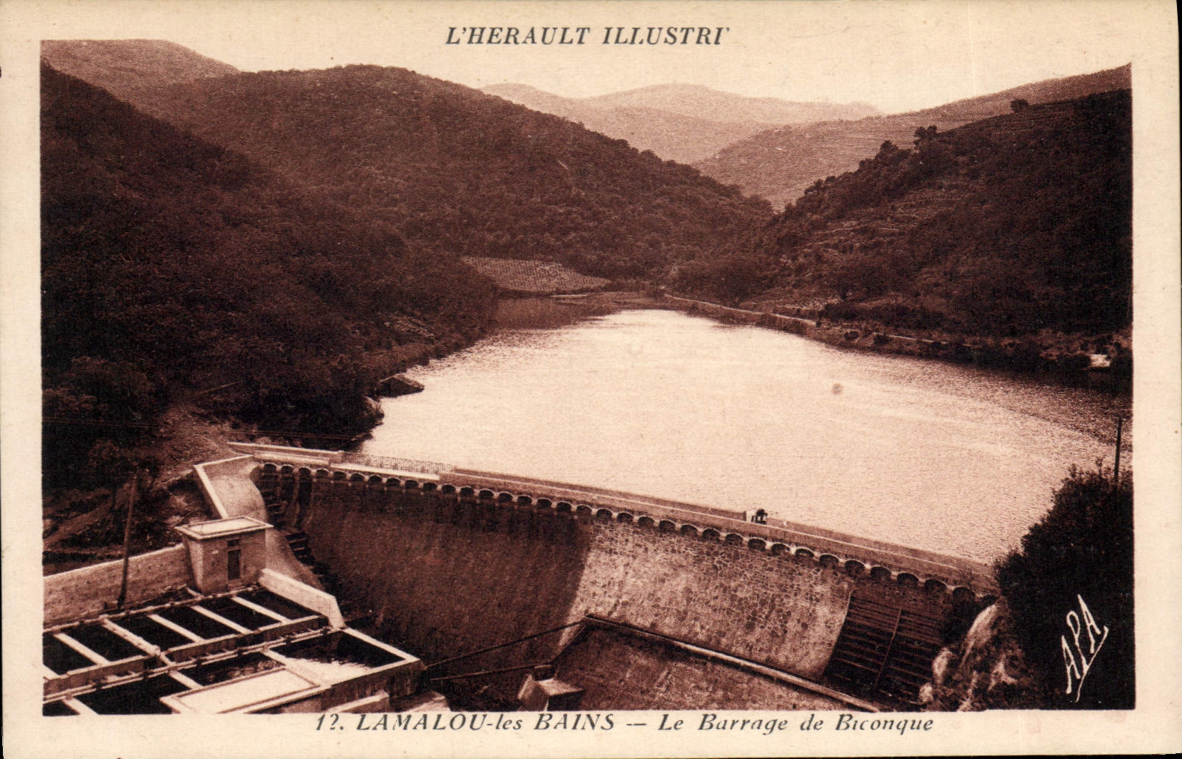 CPA Electricite Lamalou les Bains Le barrage de Biconque