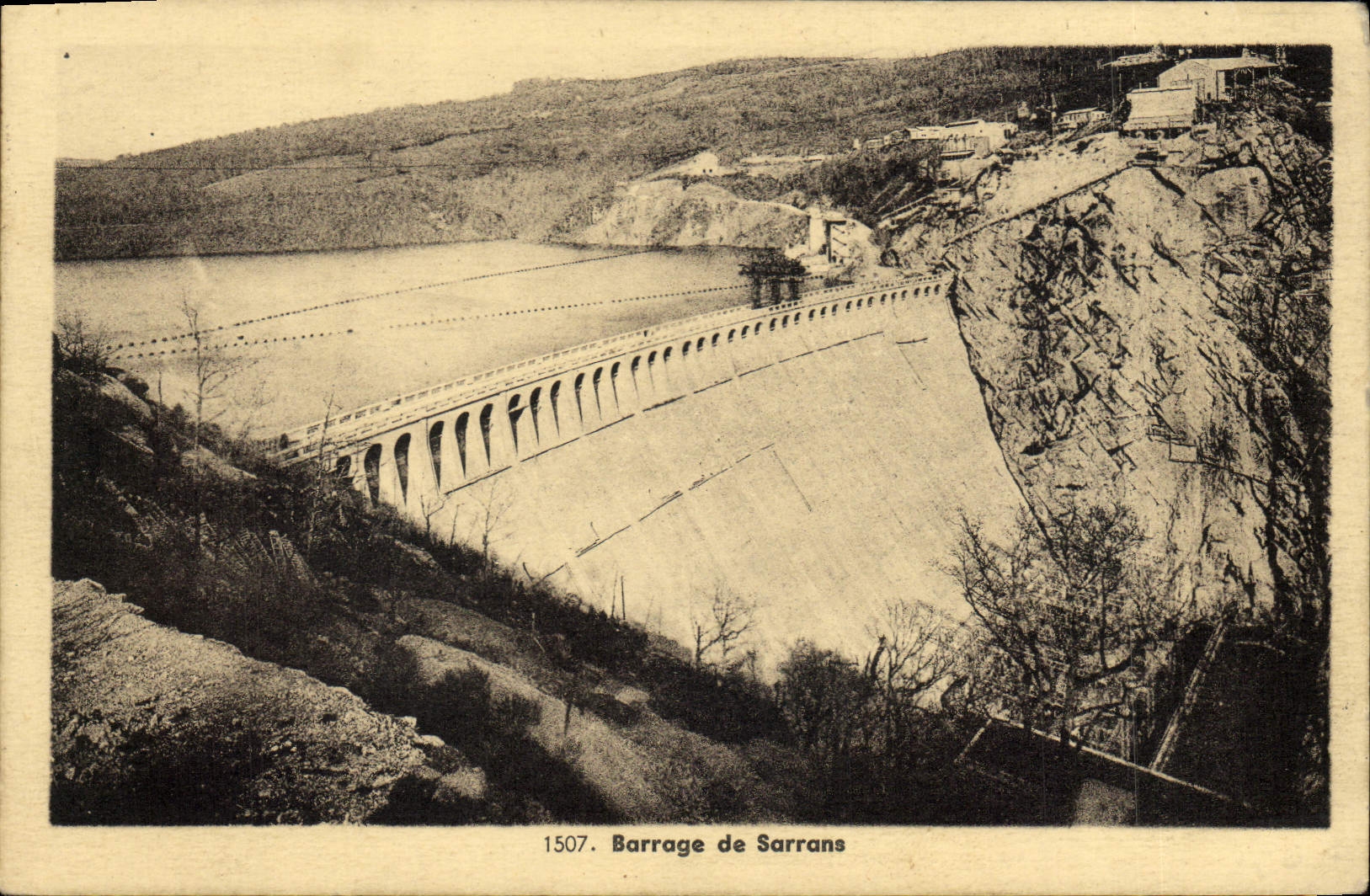 CPA Electricite Barrage de Sarrans