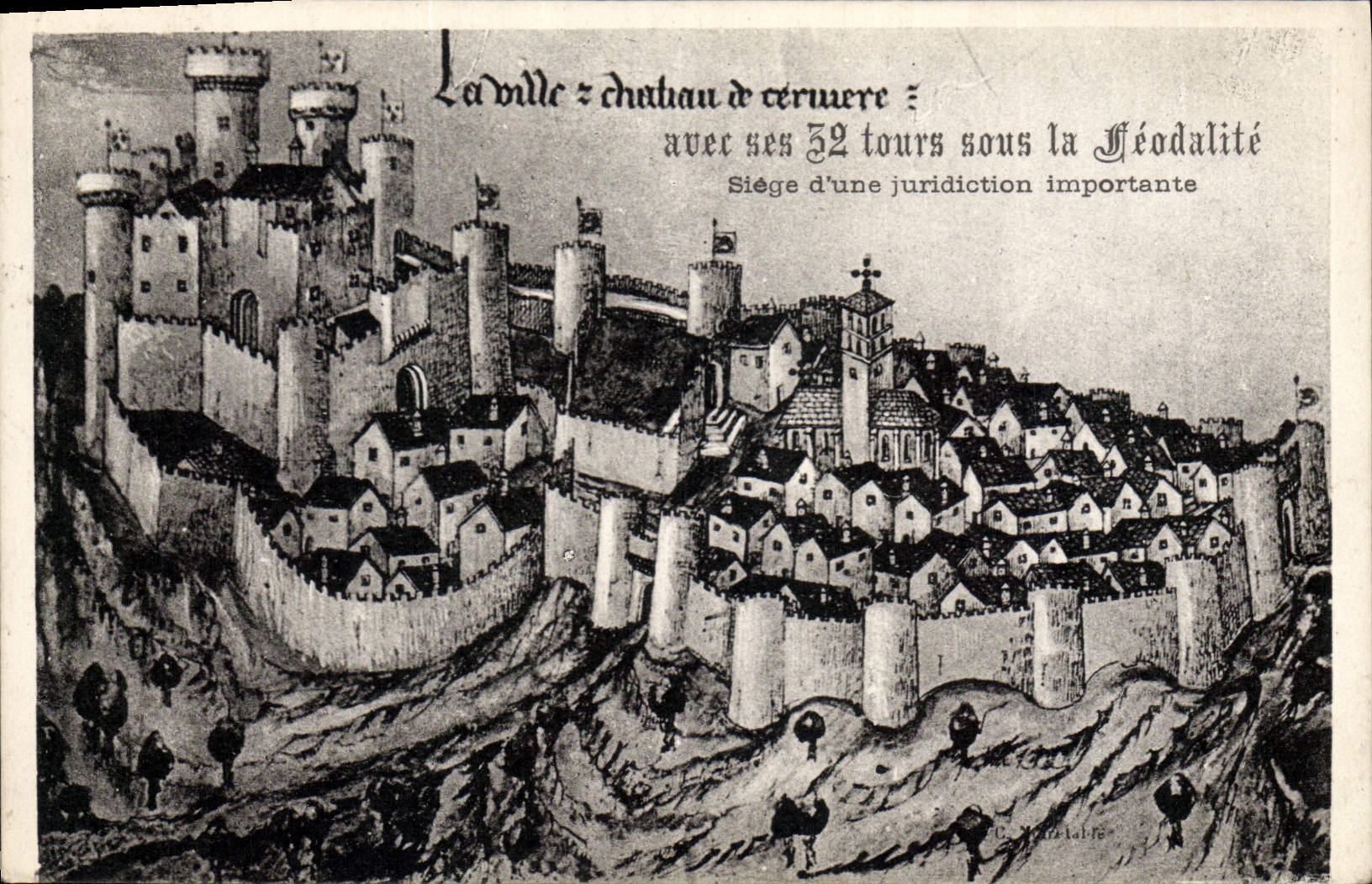 Vintage Postcard Castle City