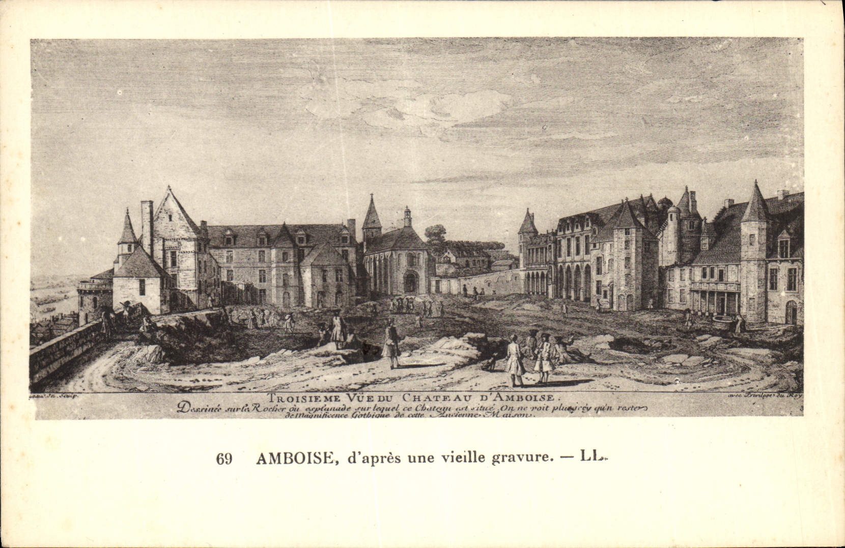 CPA Amboise d'apres une vieille gravure 